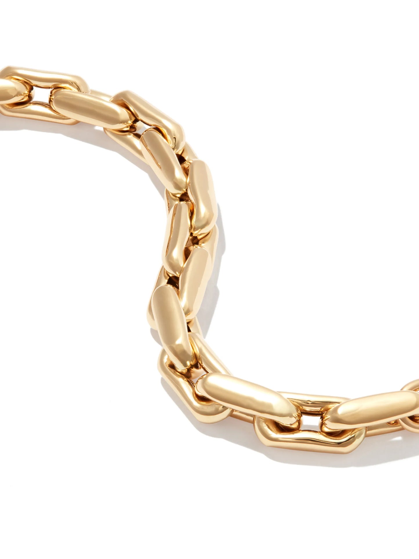 14kt yellow gold chunky chain-link bracelet
