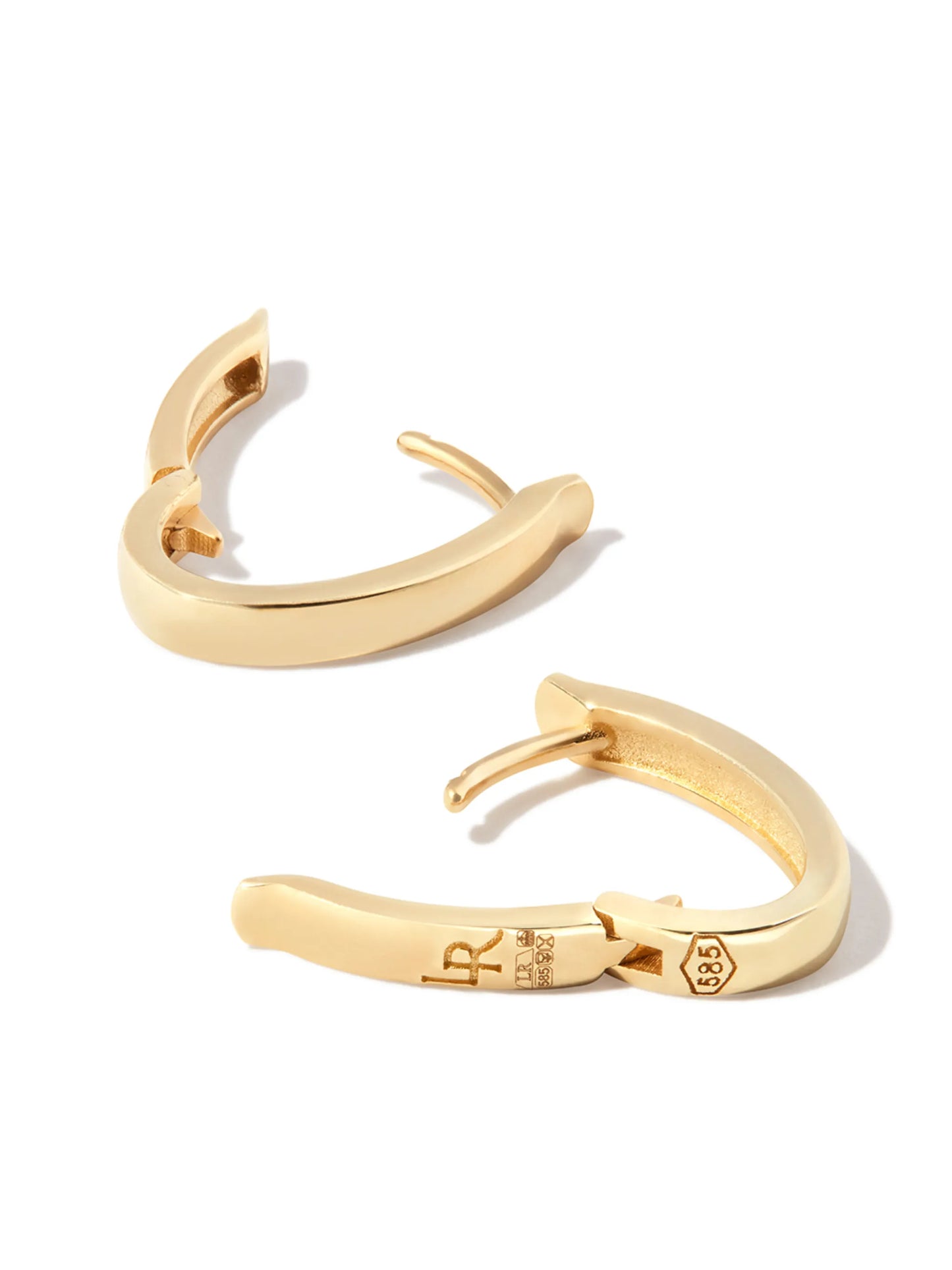 14kt yellow gold hoop earrings