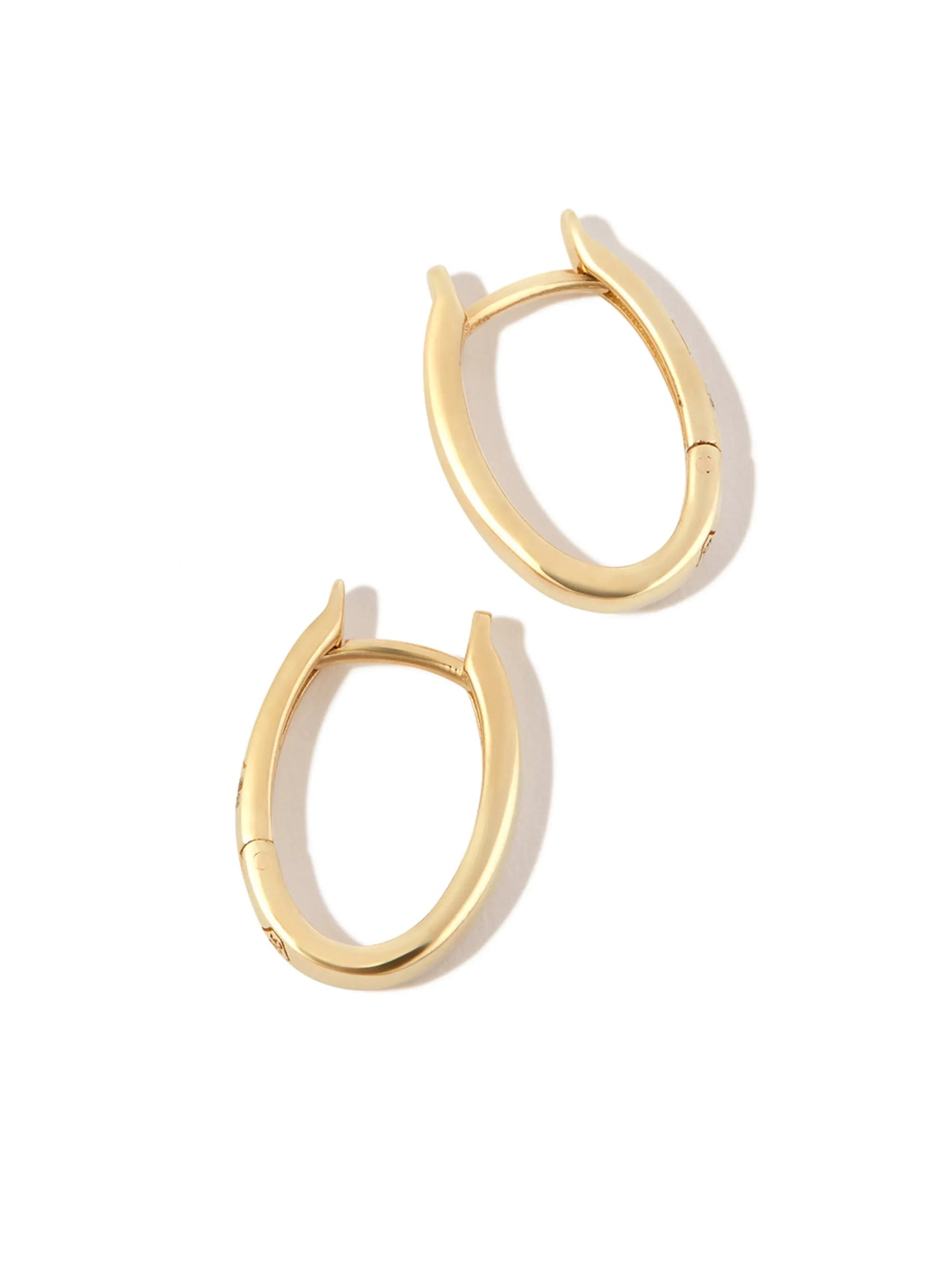 14kt yellow gold hoop earrings