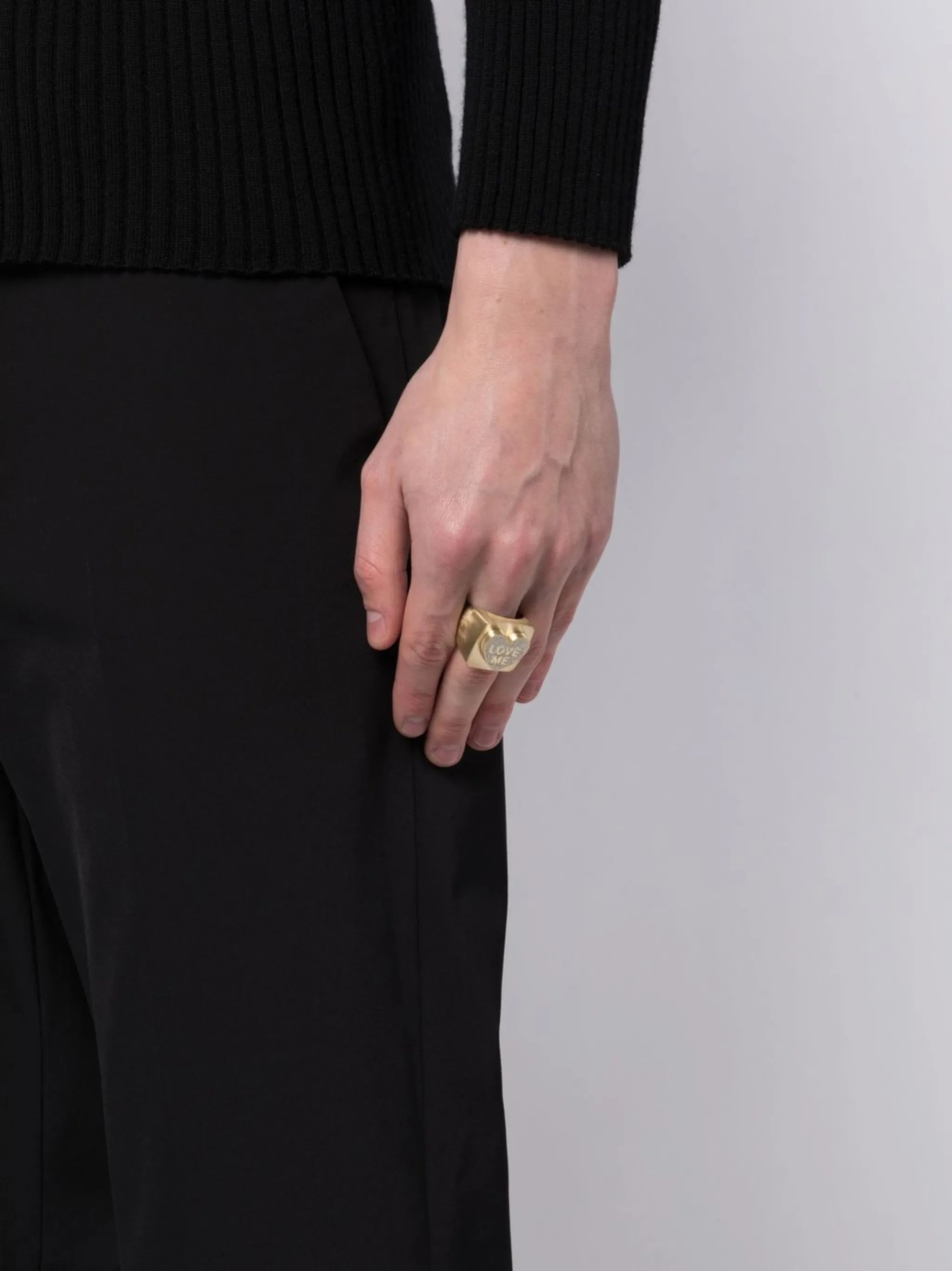 14kt yellow gold Love Me ring