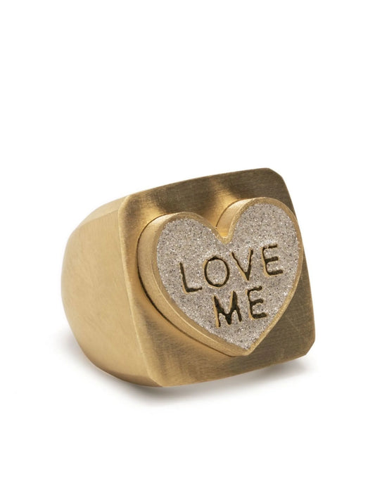 14kt yellow gold Love Me ring