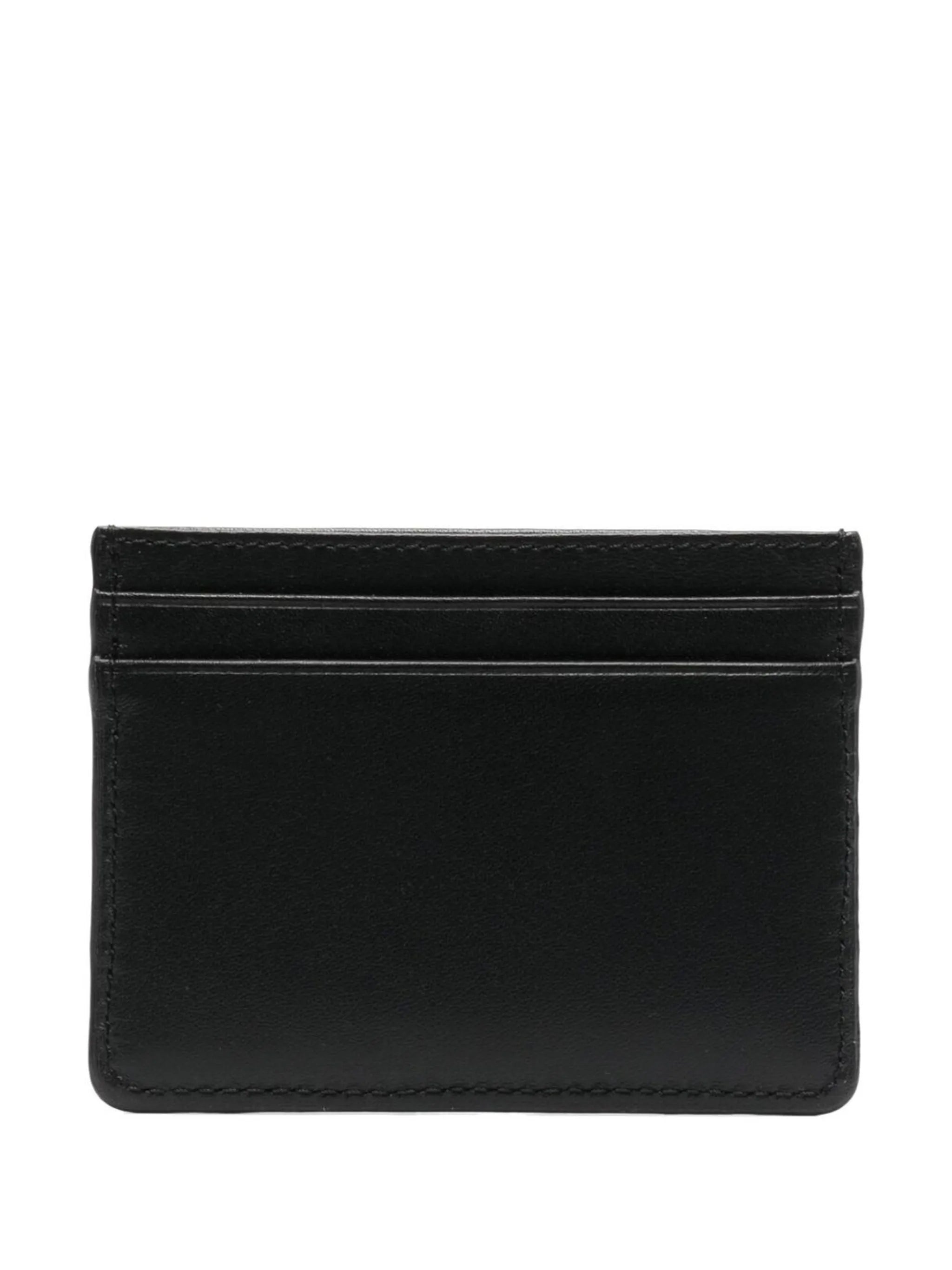 fox motif leather cardholder
