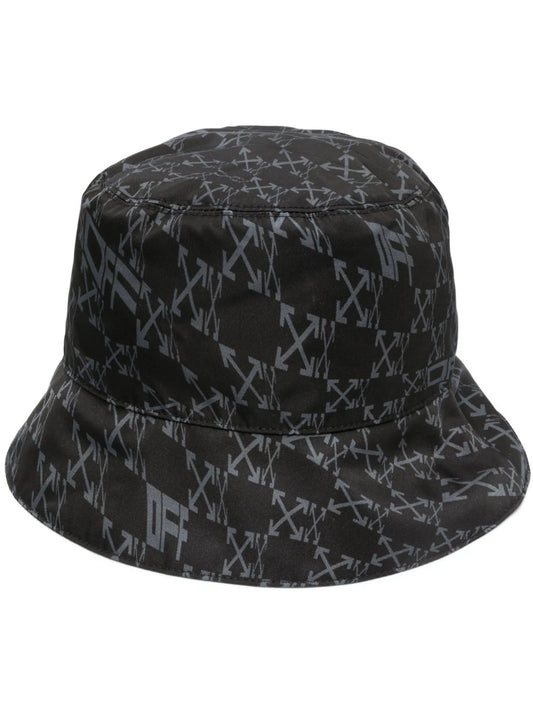 Arrows-print bucket hat