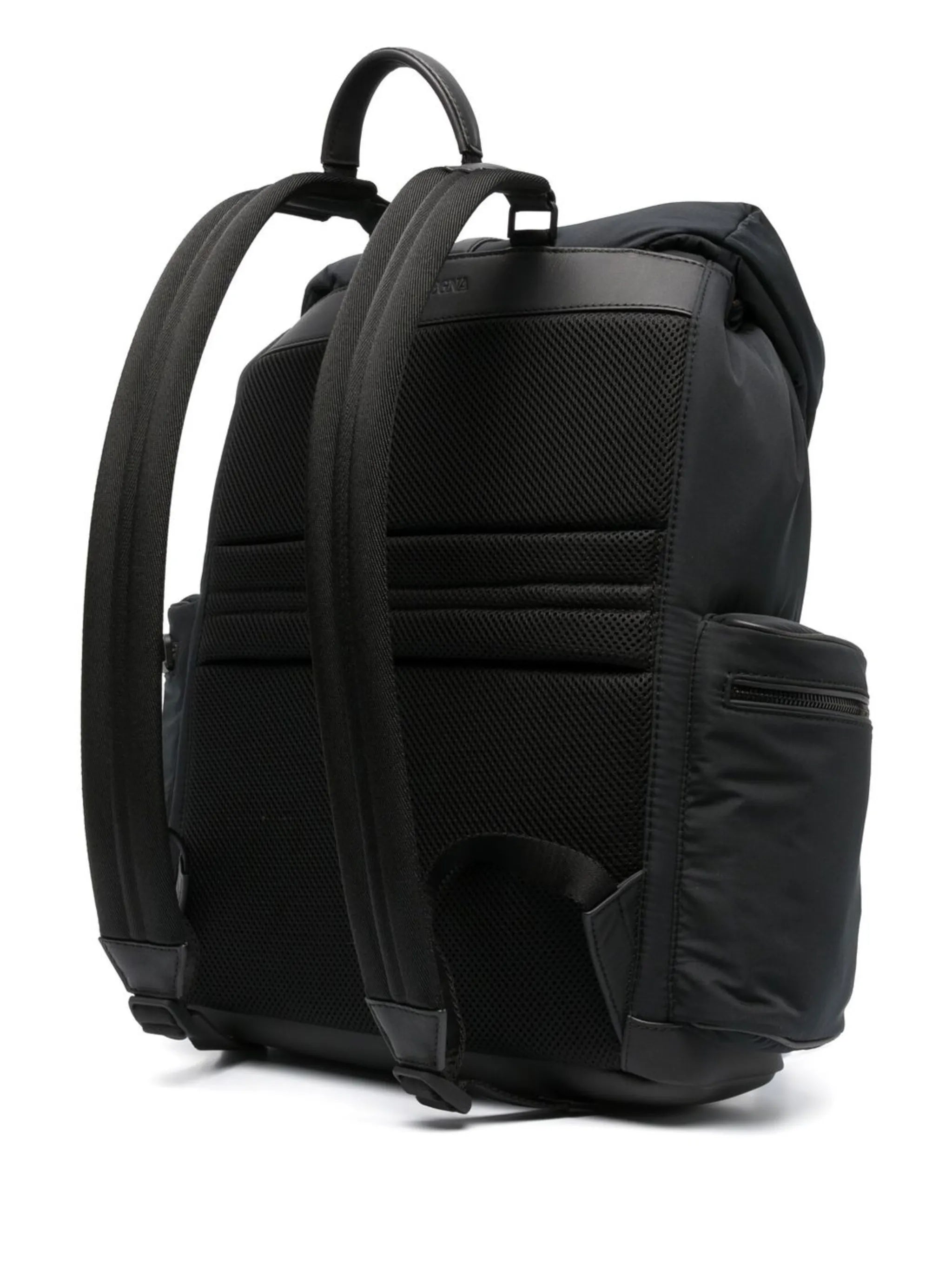 stripe-trim backpack