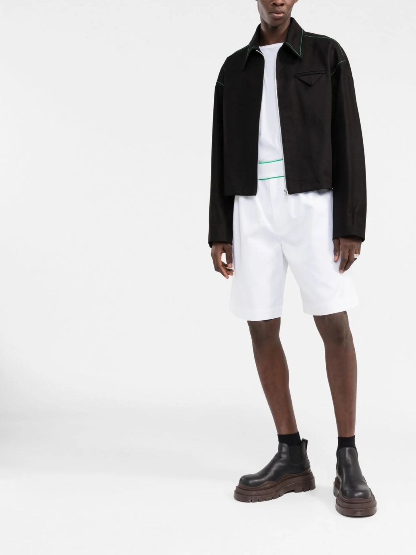logo-waistband Bermuda shorts