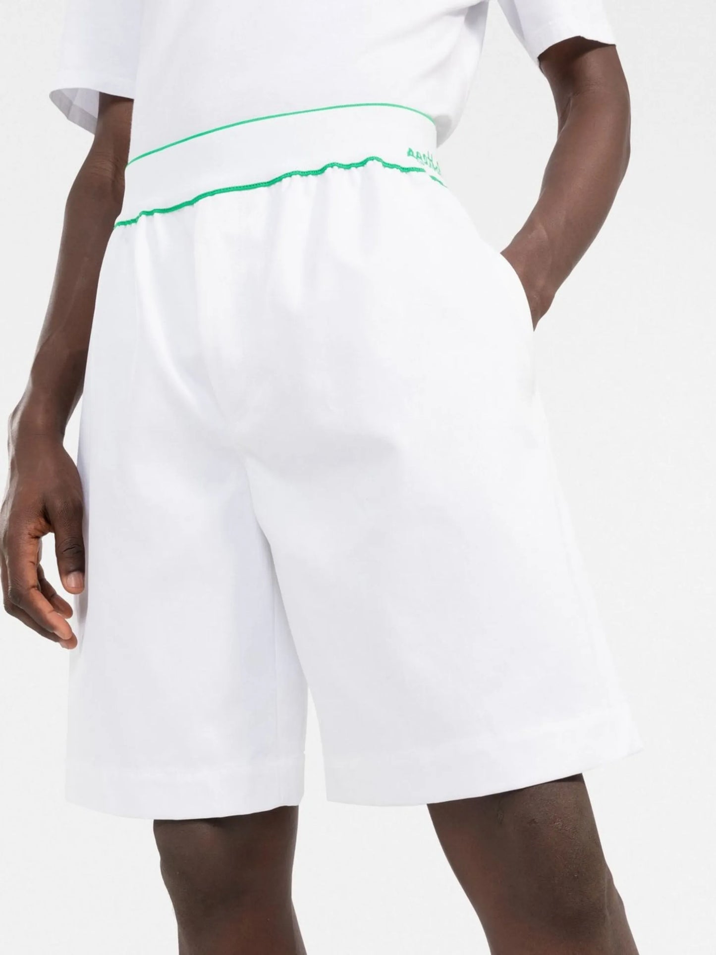 logo-waistband Bermuda shorts