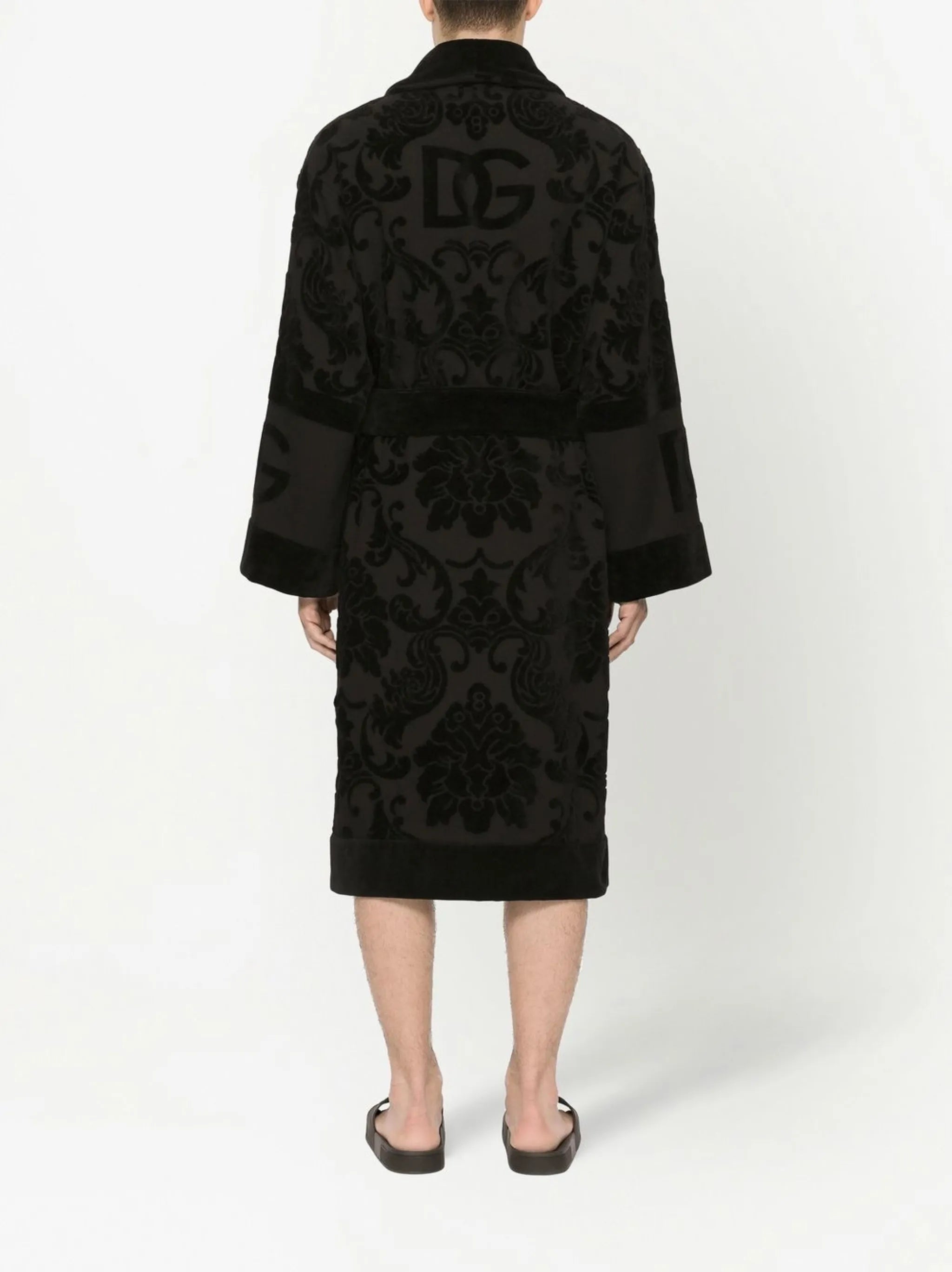 terry cotton jacquard bath robe