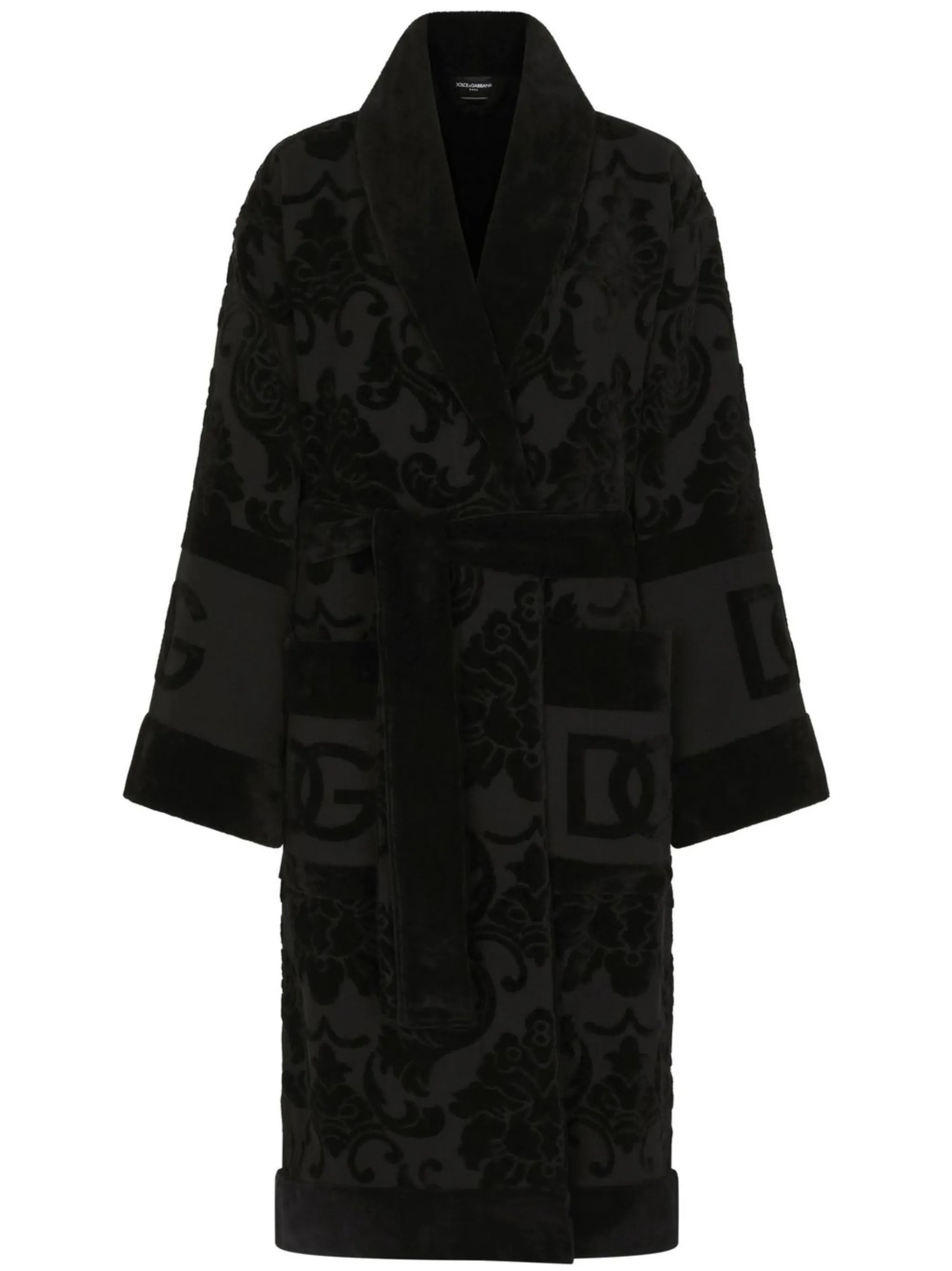 terry cotton jacquard bath robe