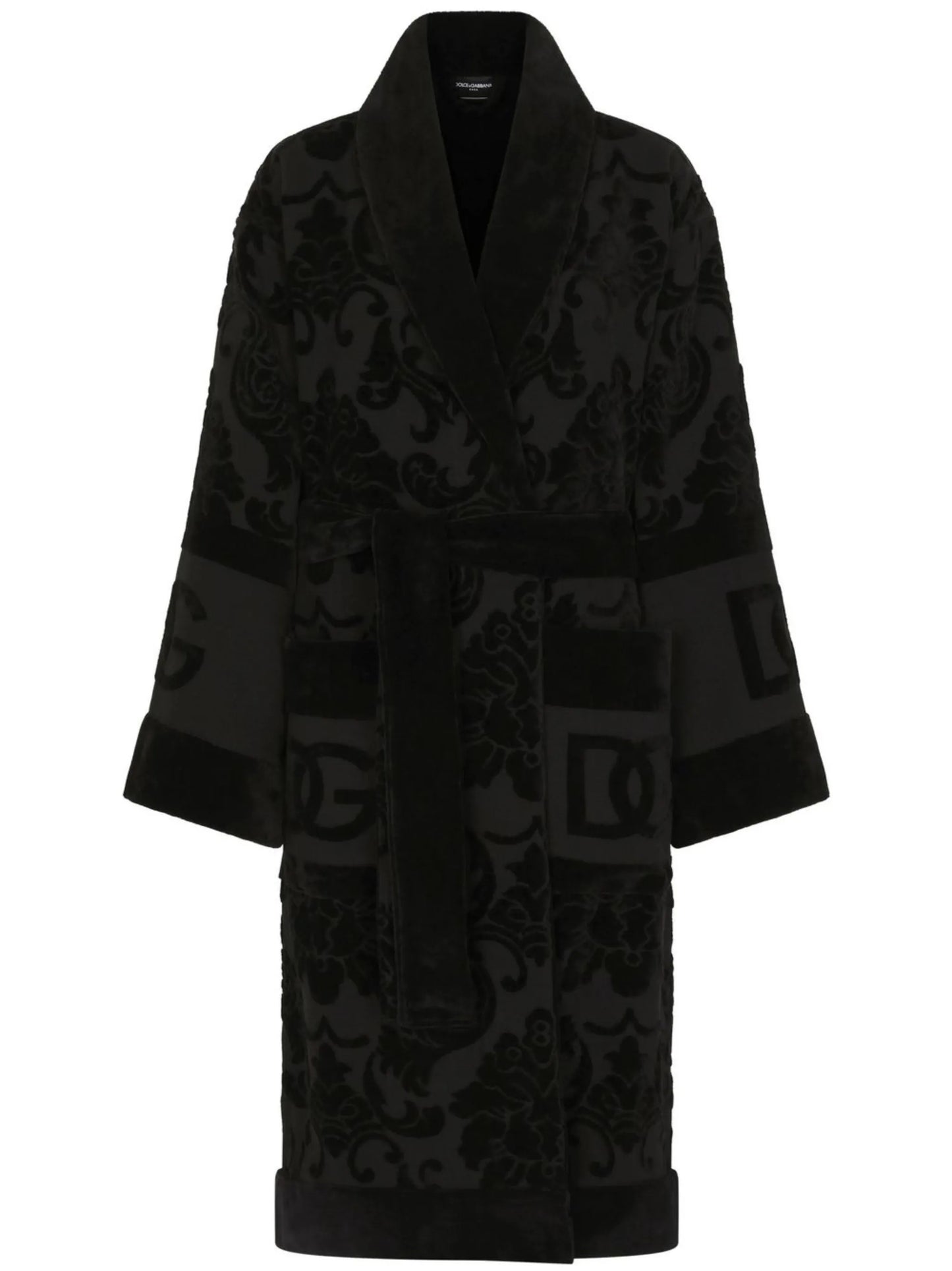terry cotton jacquard bath robe