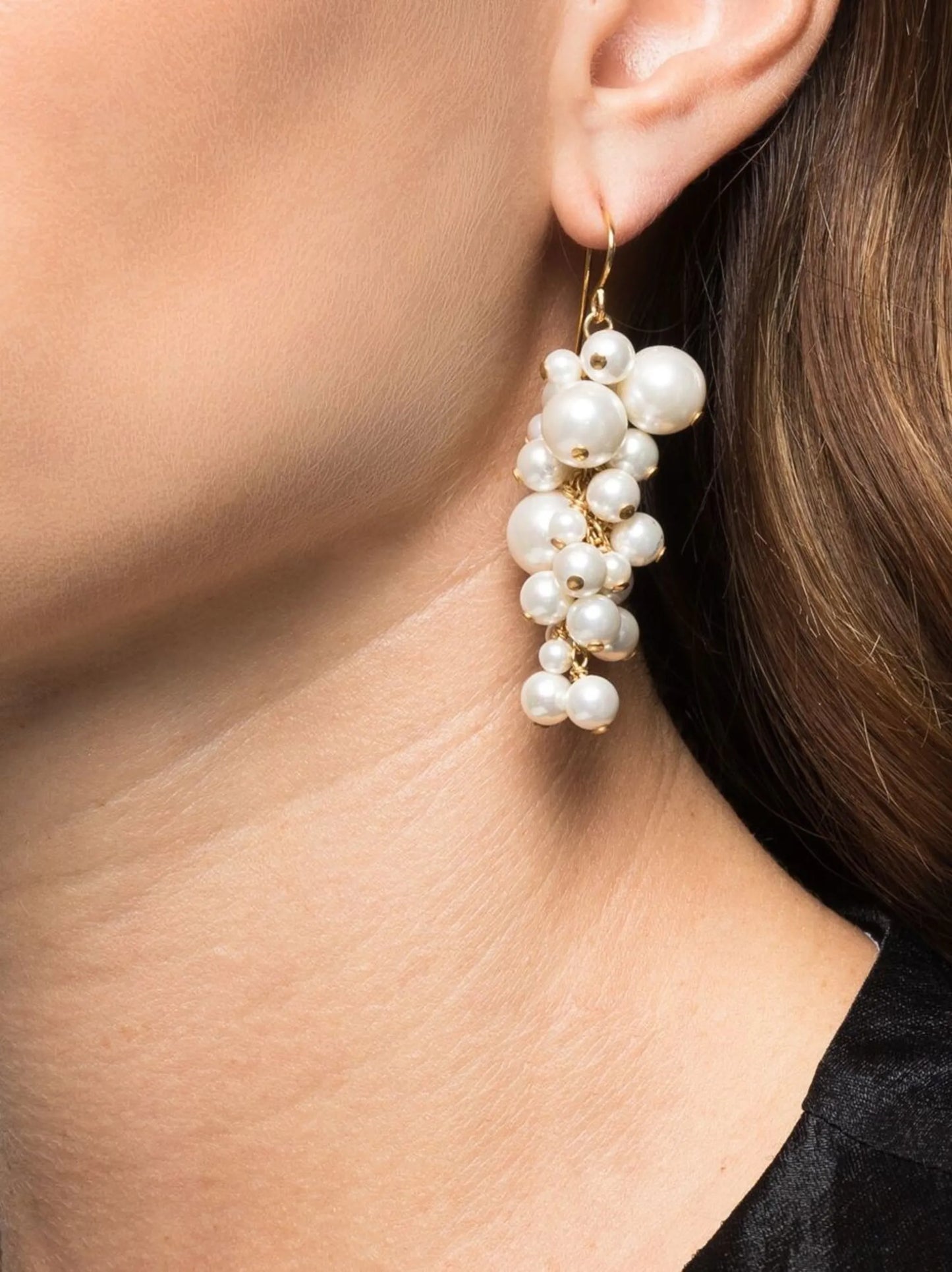 Blossom pearl drop earrings