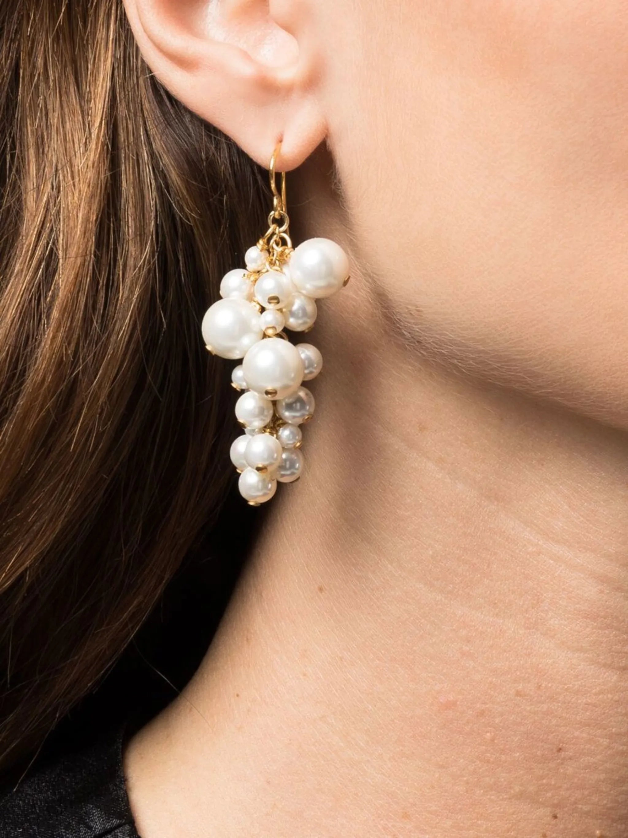 Blossom pearl drop earrings