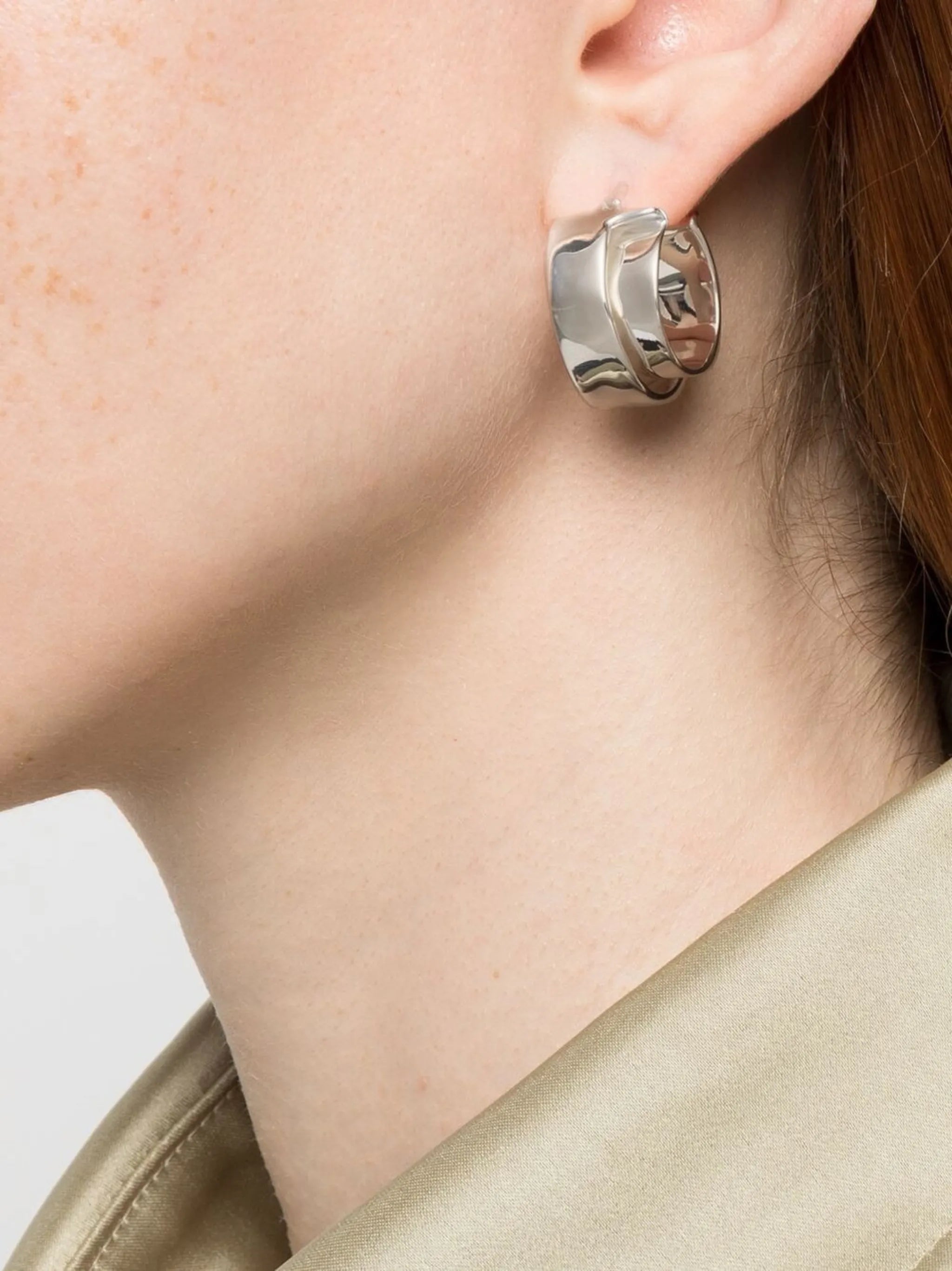 double layer hoop earrings