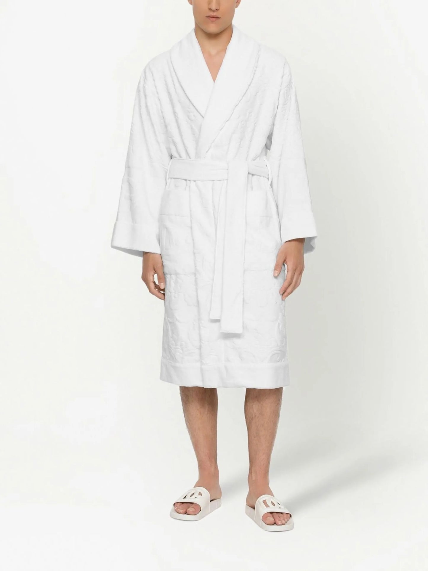 terry cotton jacquard bath robe