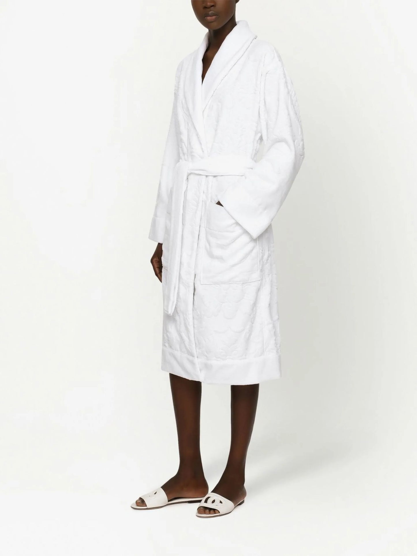 terry cotton jacquard bath robe