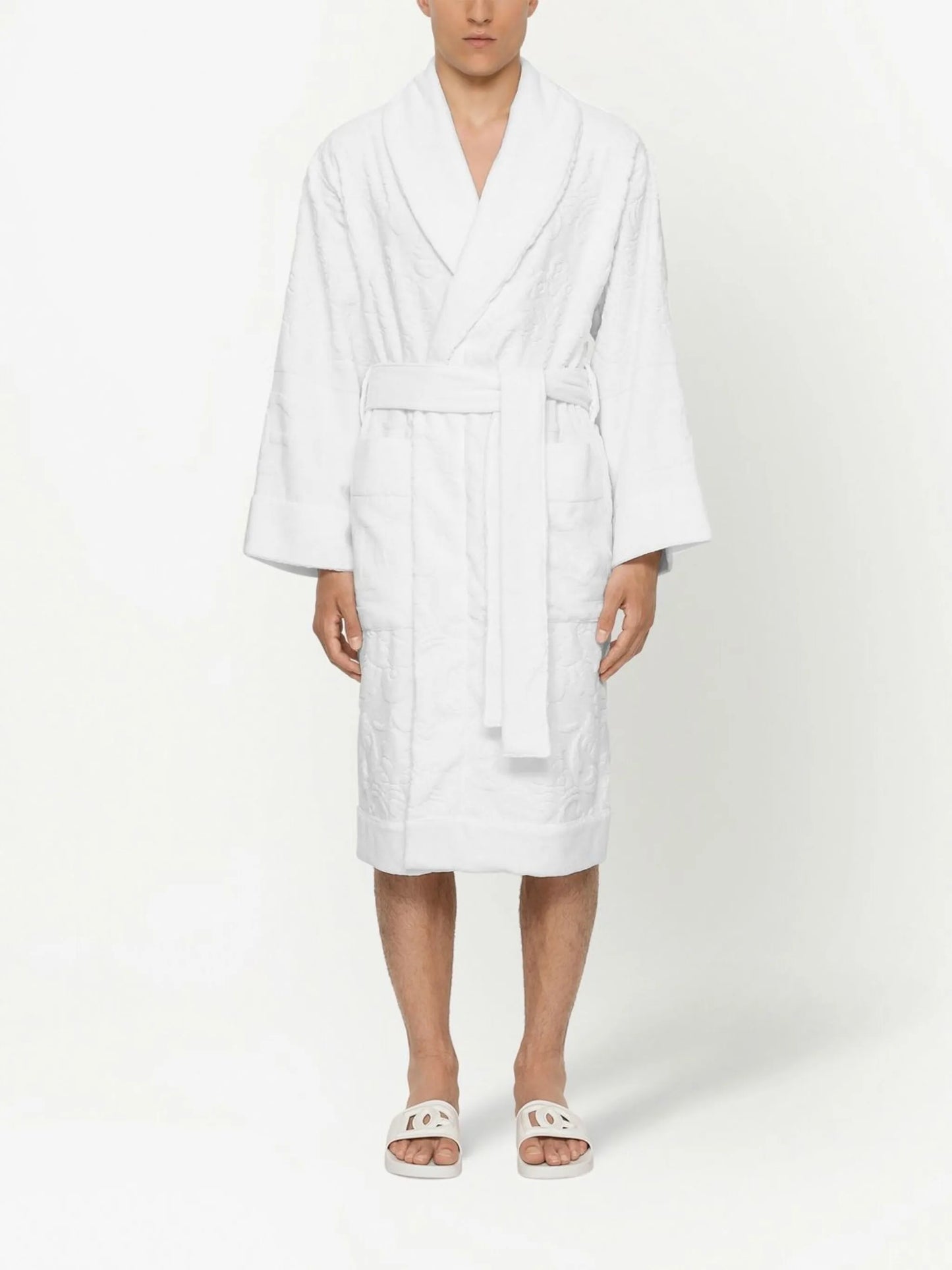 terry cotton jacquard bath robe