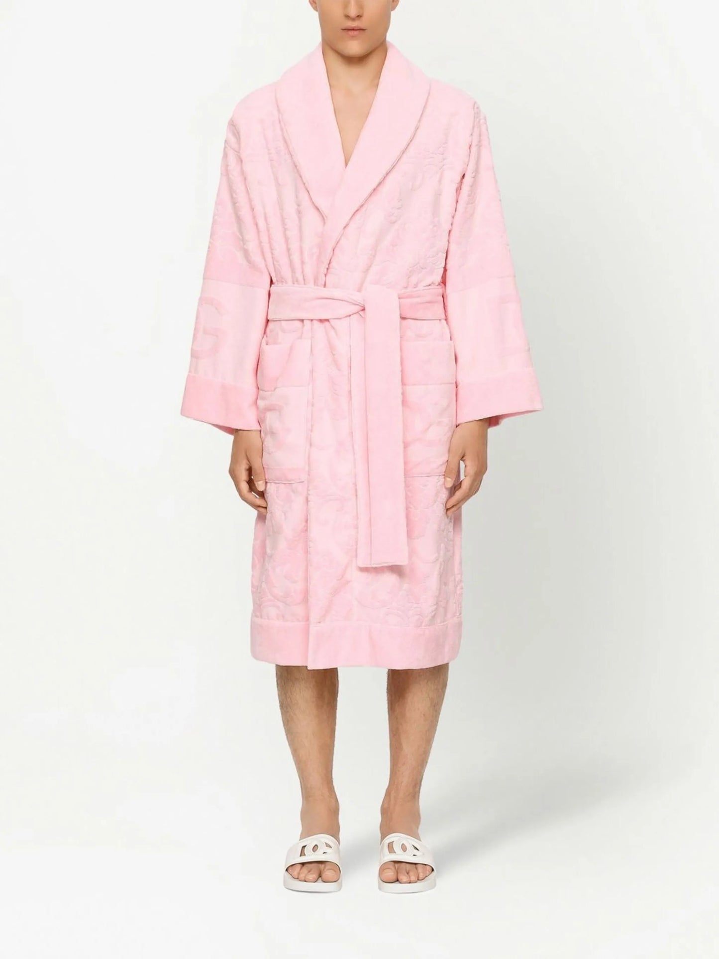 terry cotton jacquard bath robe
