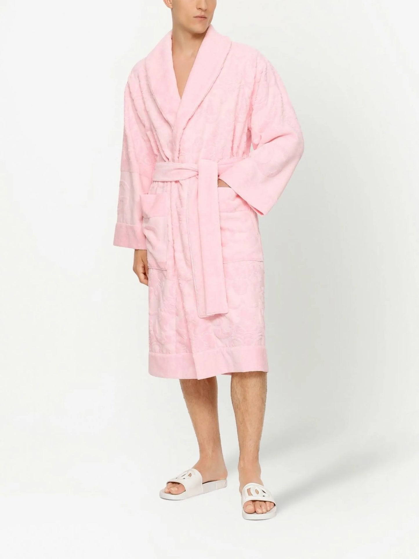 terry cotton jacquard bath robe