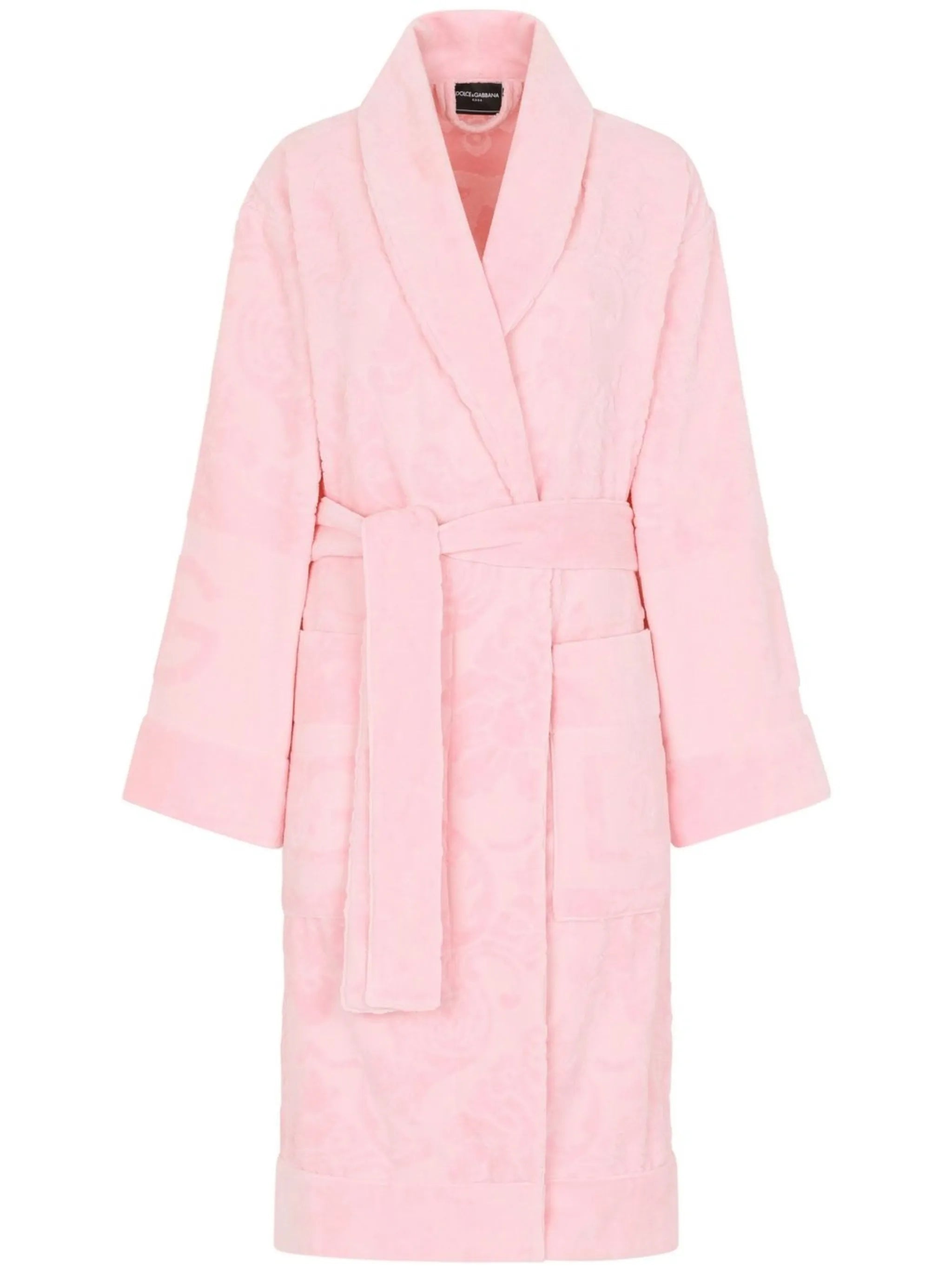 terry cotton jacquard bath robe