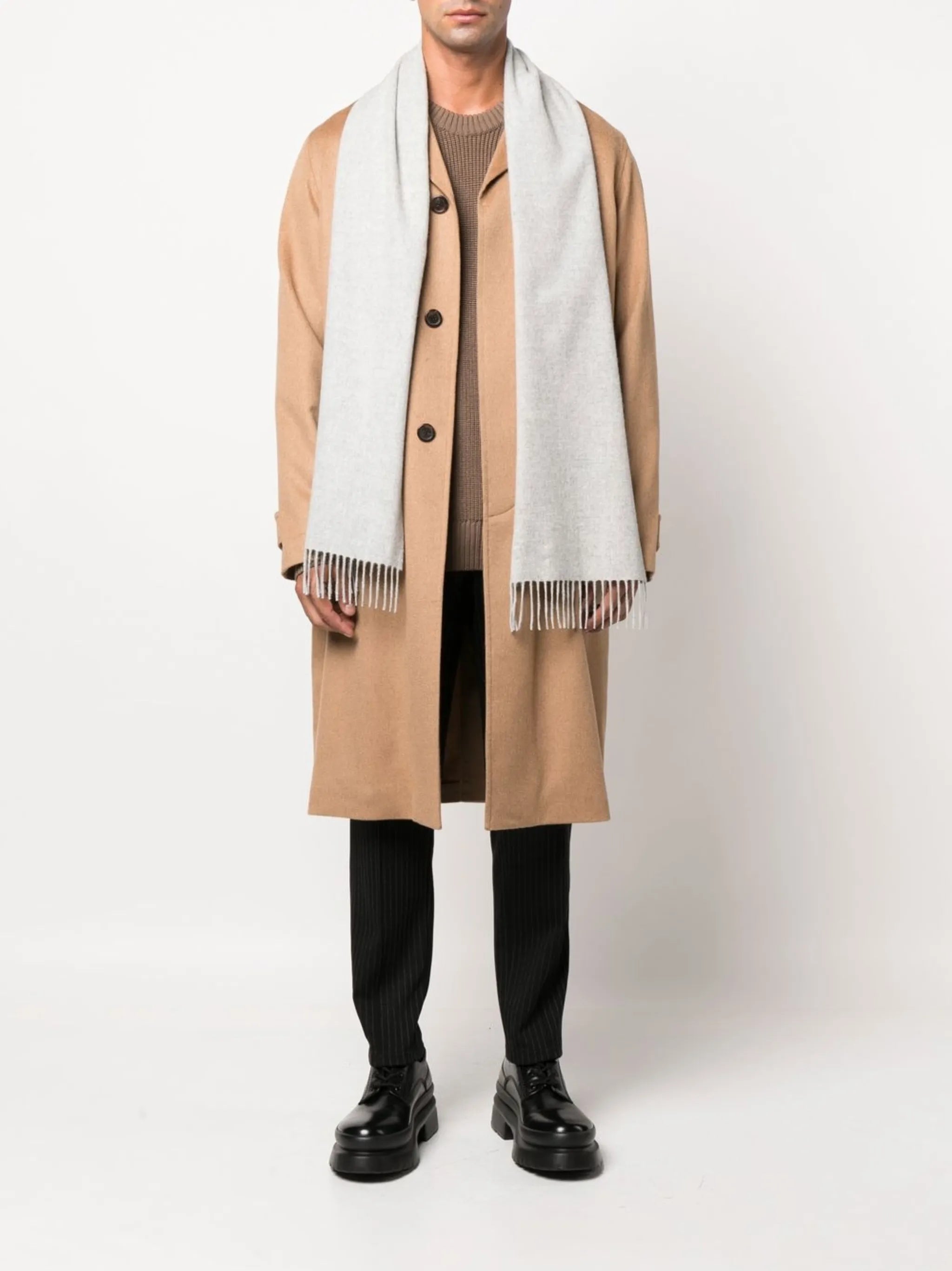 Joe melangé-effect cashmere scarf