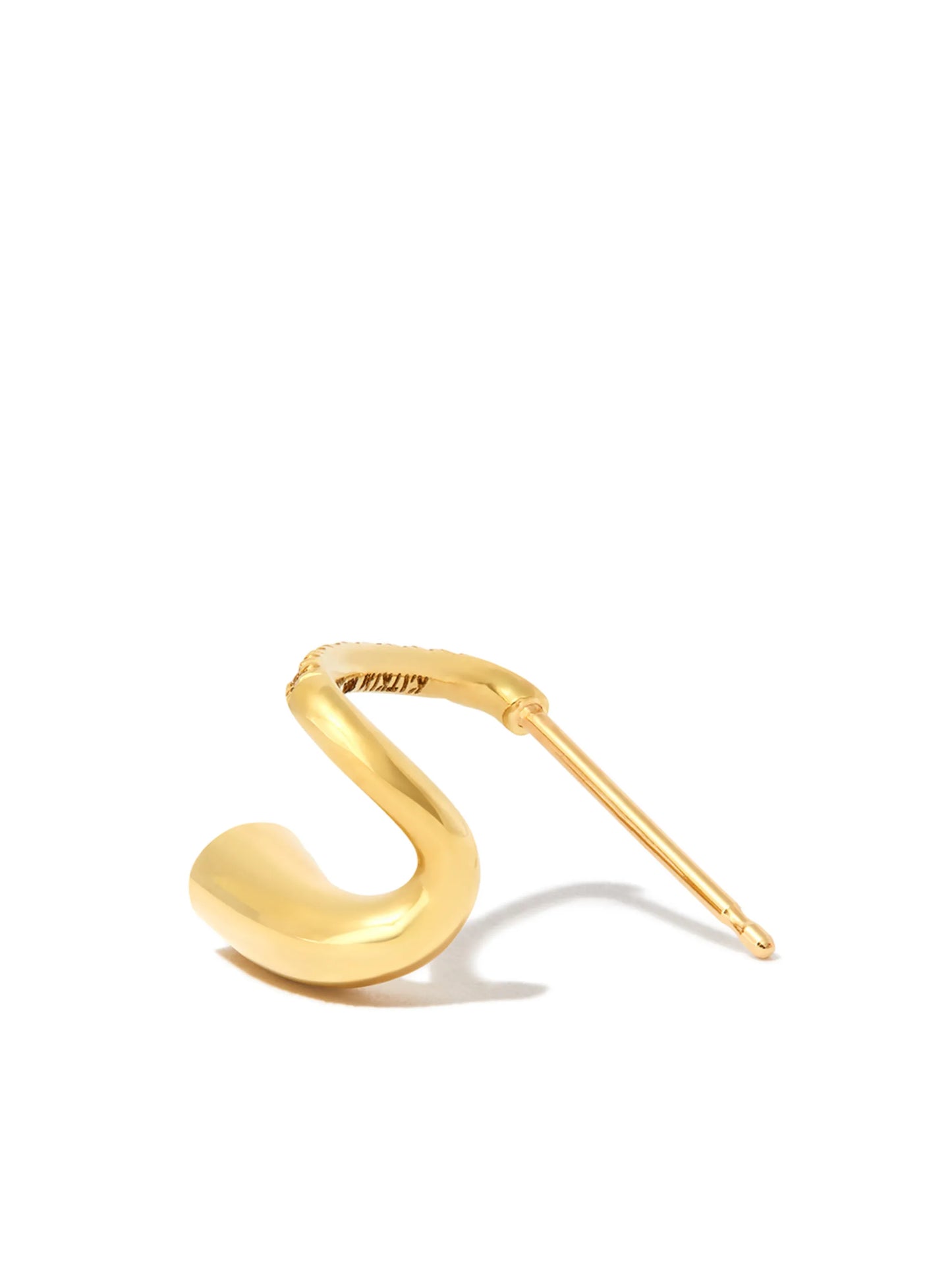 18kt yellow gold Peak diamond stud earring