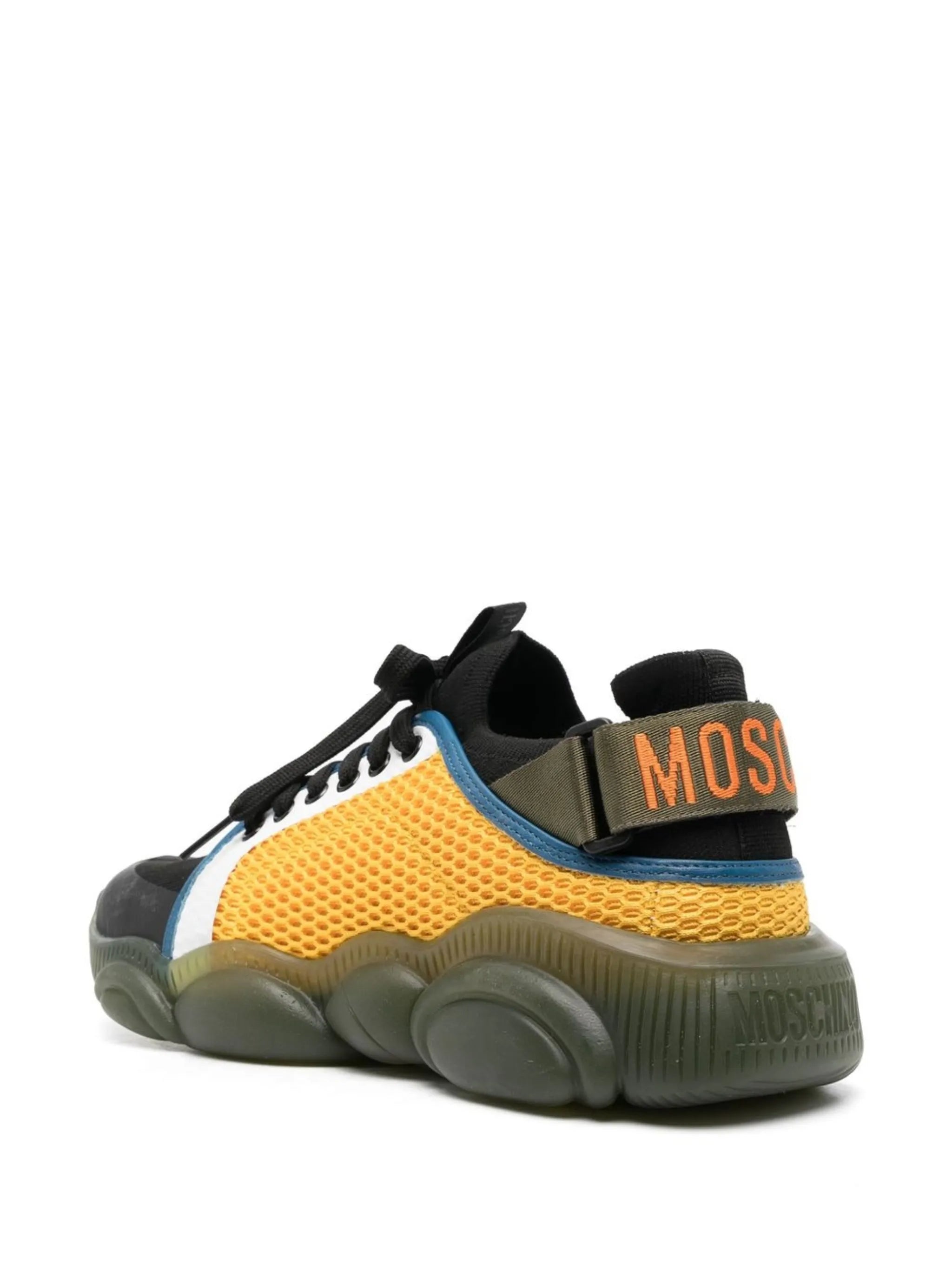 colour-block lace-up sneakers