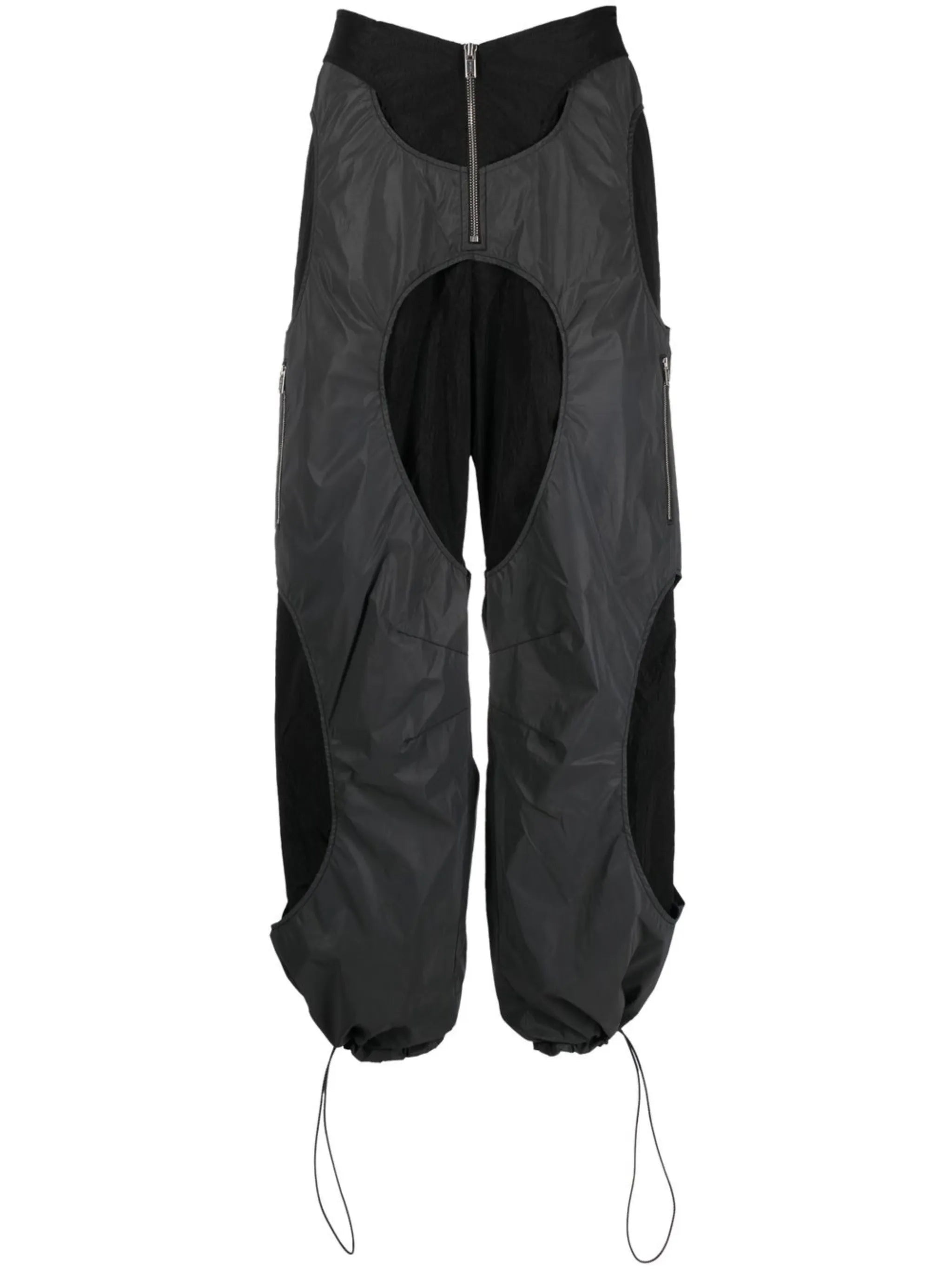 zip-front track pants