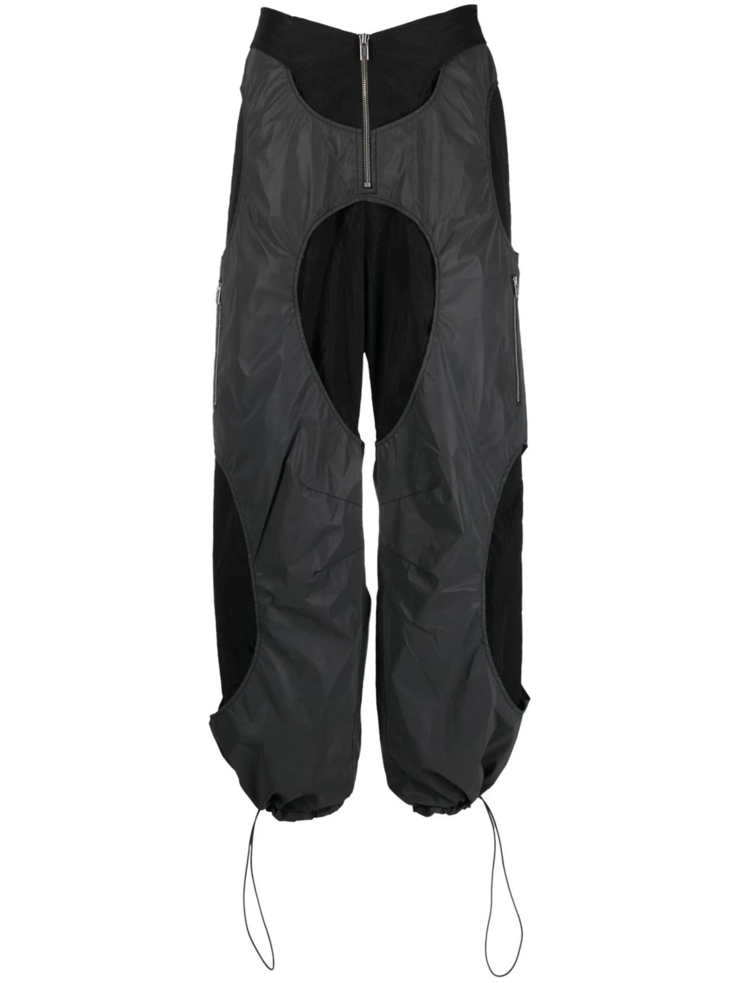 zip-front track pants