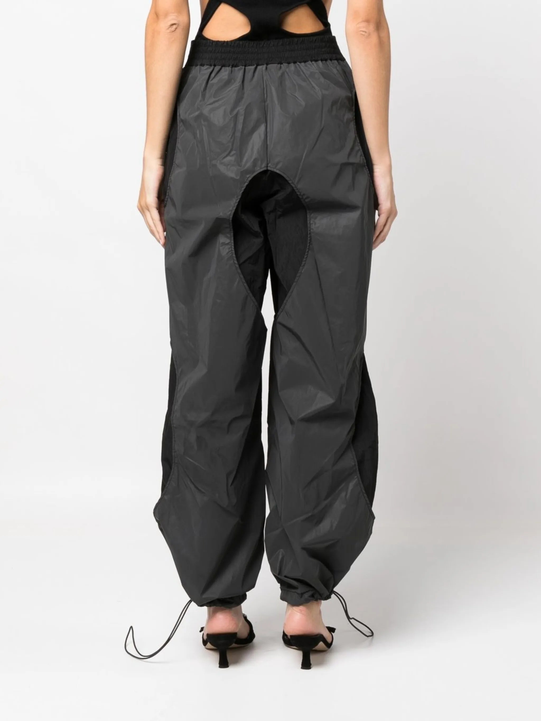 zip-front track pants
