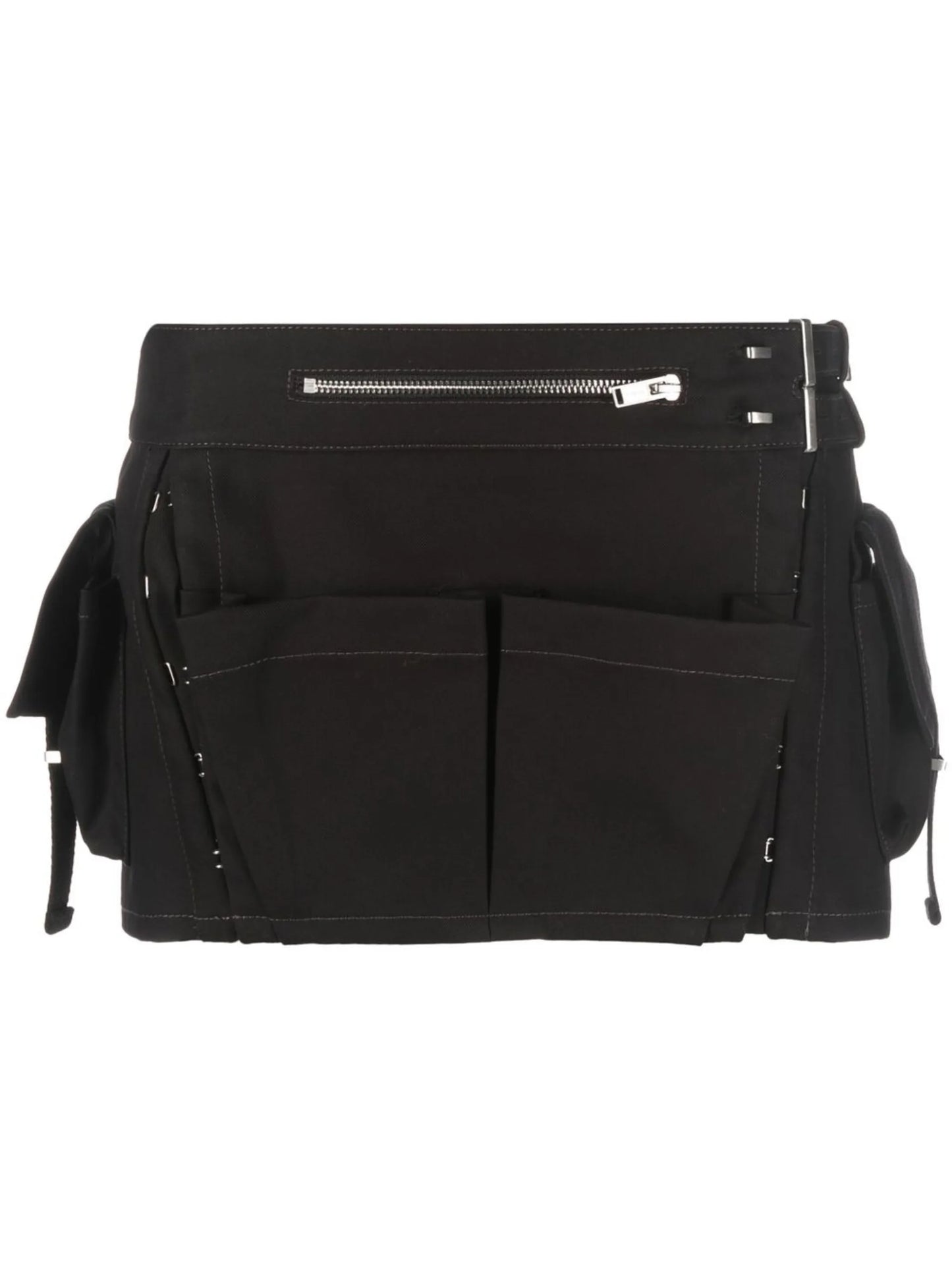 buckle-detail utility miniskirt