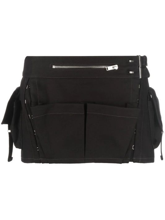 buckle-detail utility miniskirt
