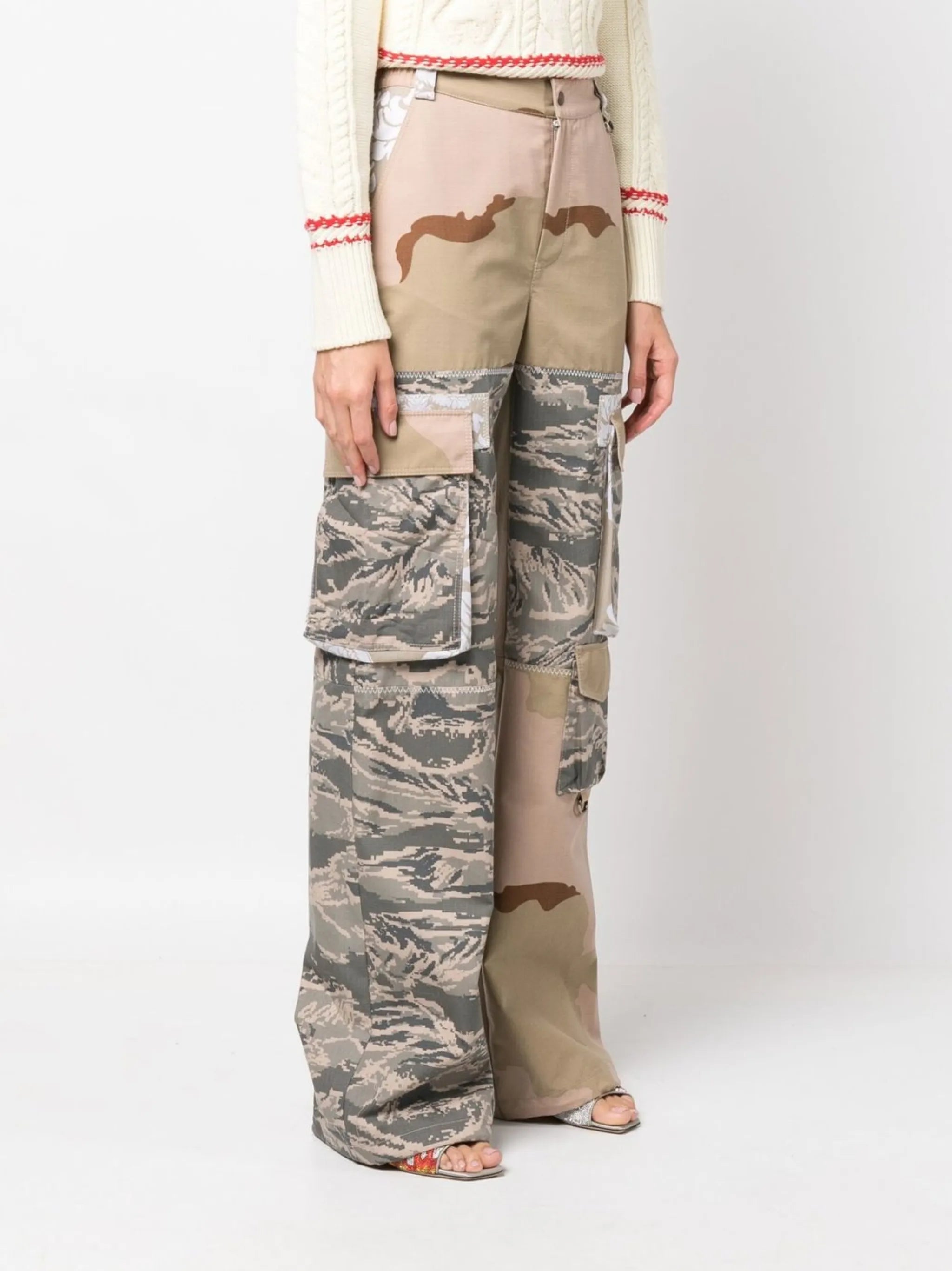 Desert Damask cargo trousers