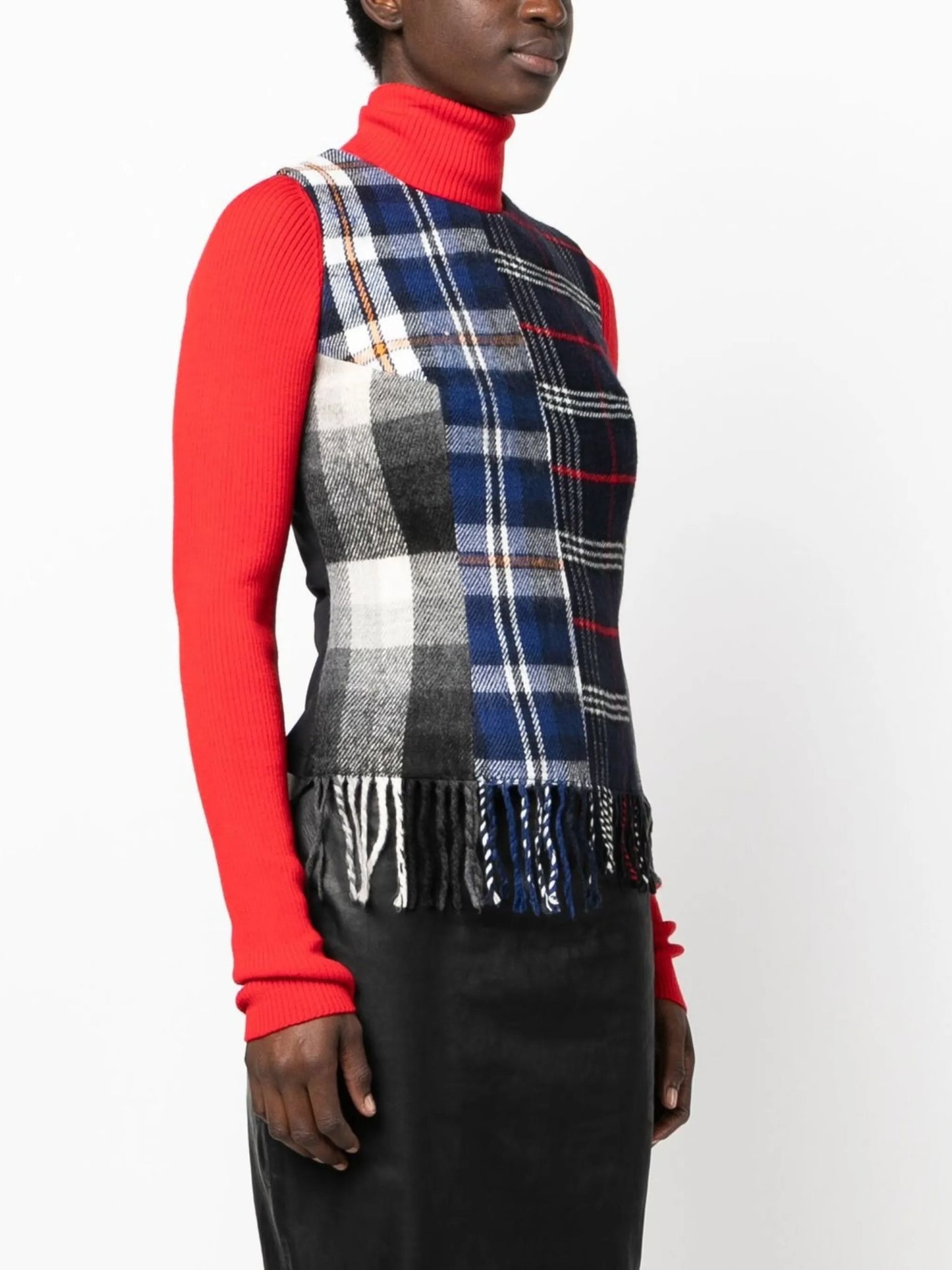 tartan sleeveless top