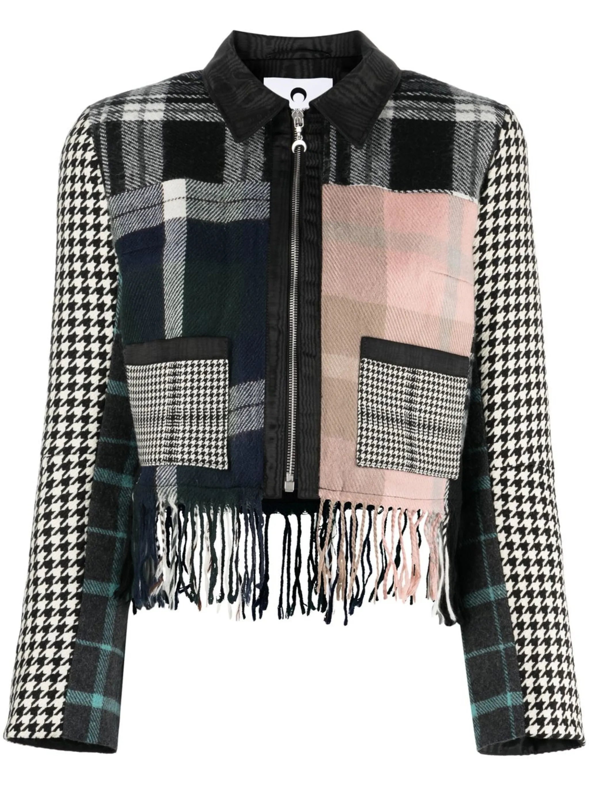 Boutis patchwork cropped jacket