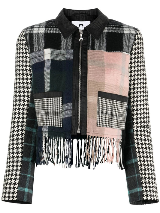 Boutis patchwork cropped jacket
