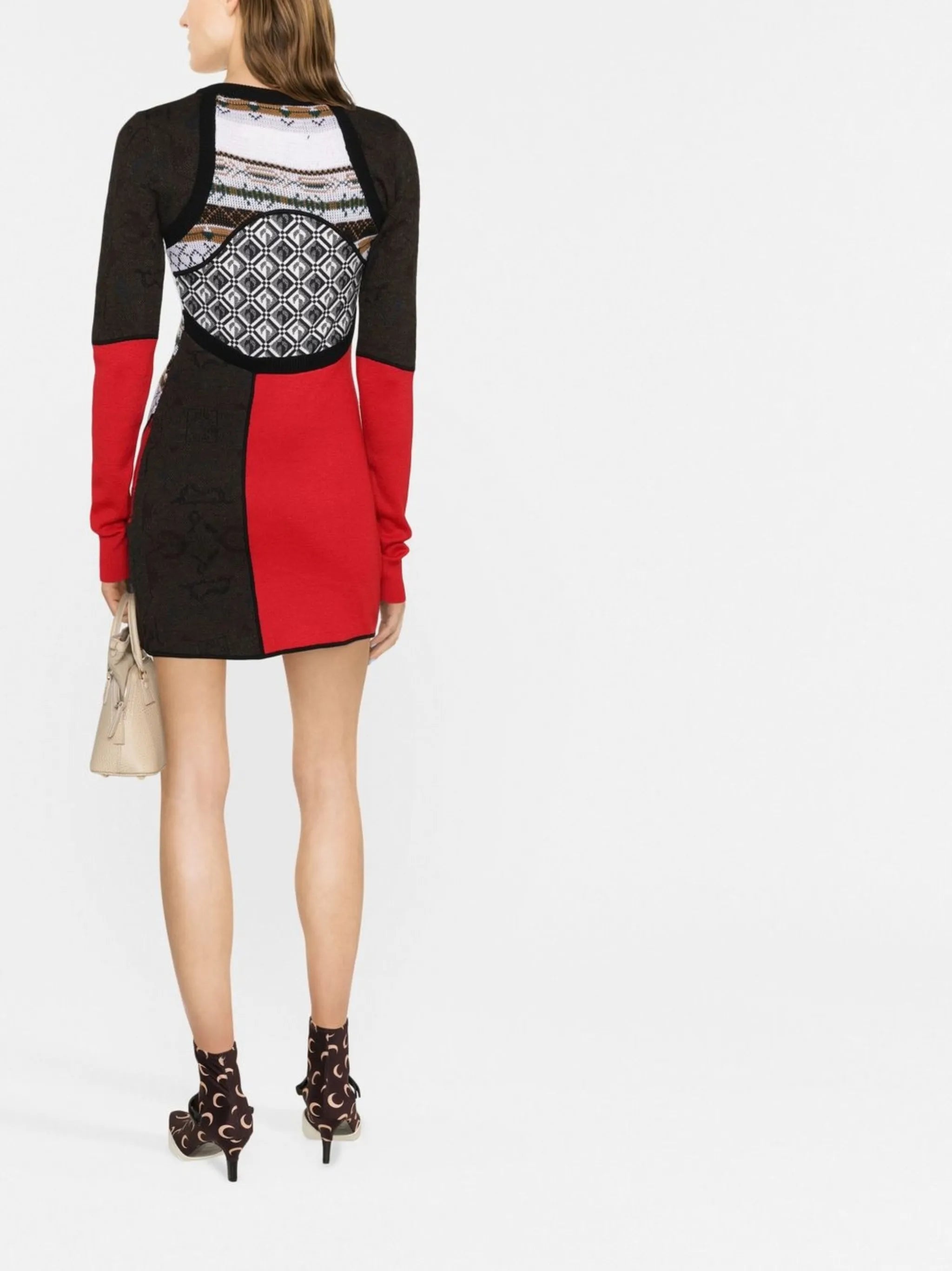 long-sleeved knit dress