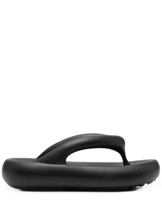 padded open-toe flip-flops