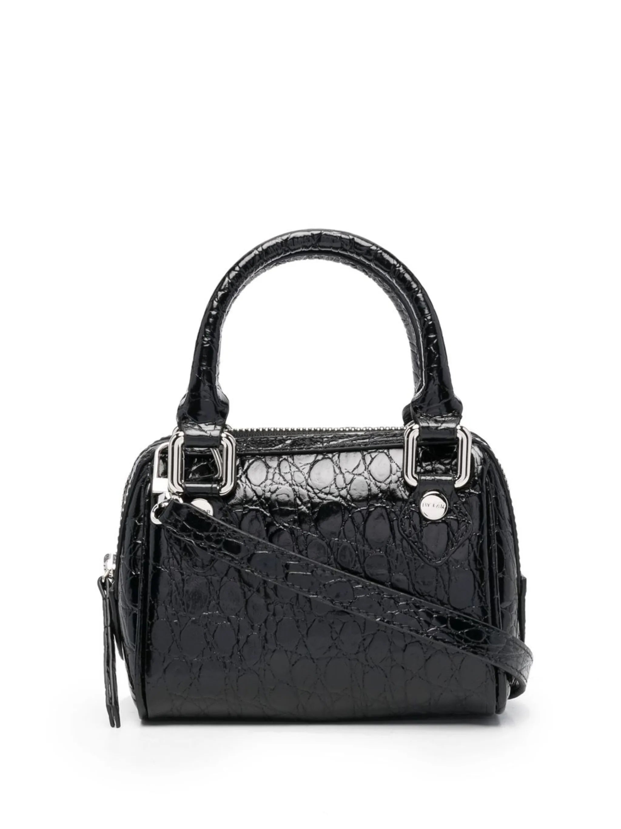 Dora croc-embossed leather tote bag
