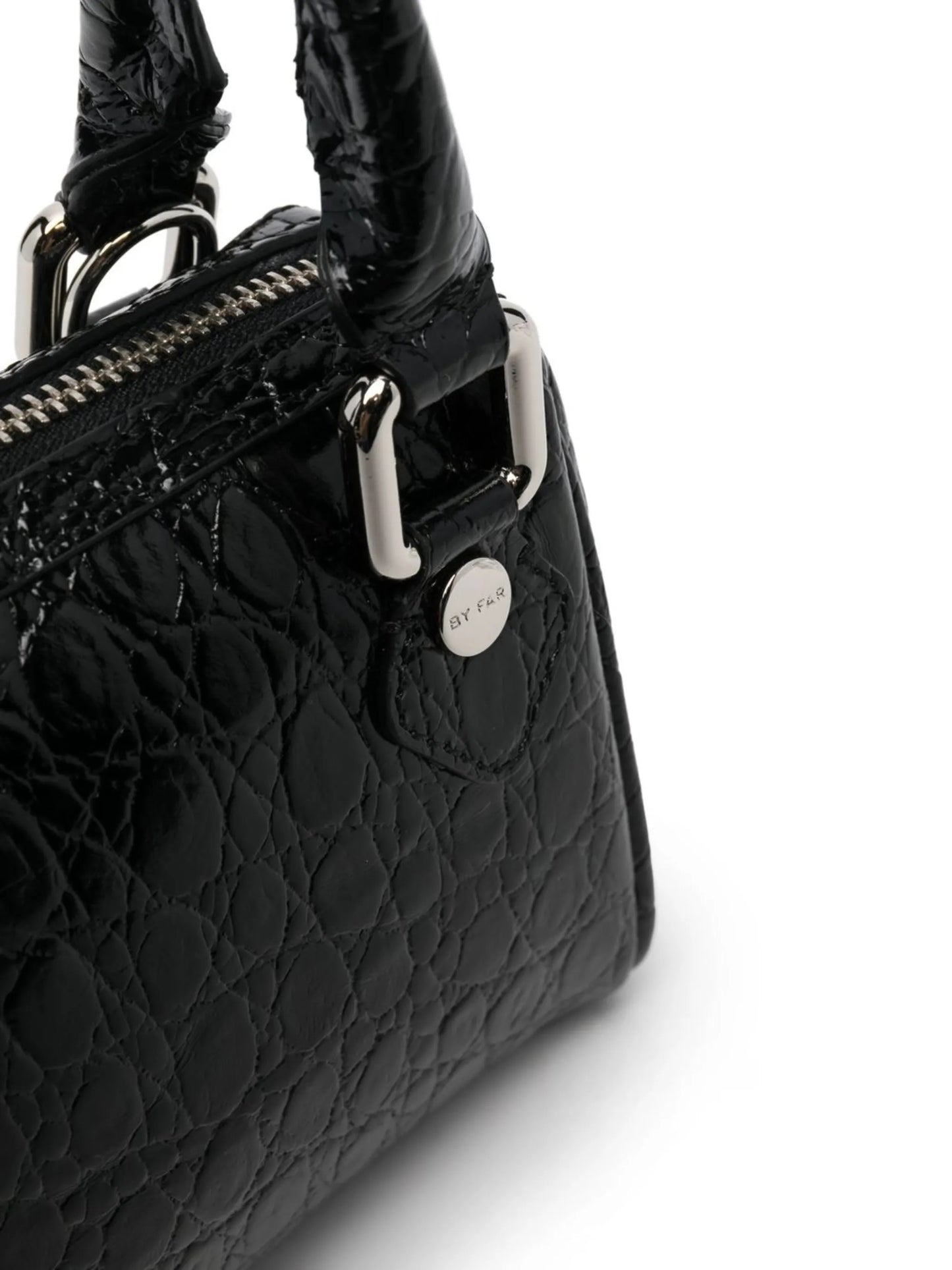 Dora croc-embossed leather tote bag
