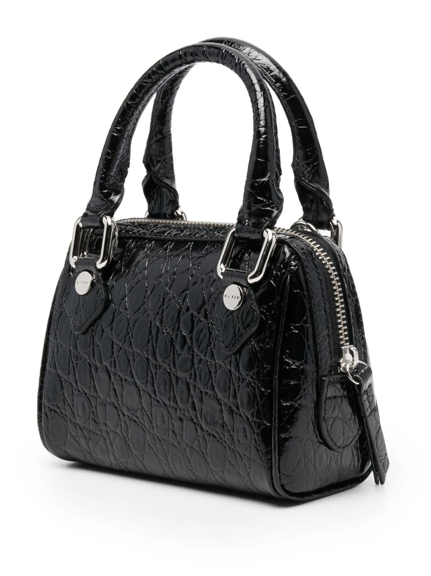 Dora croc-embossed leather tote bag