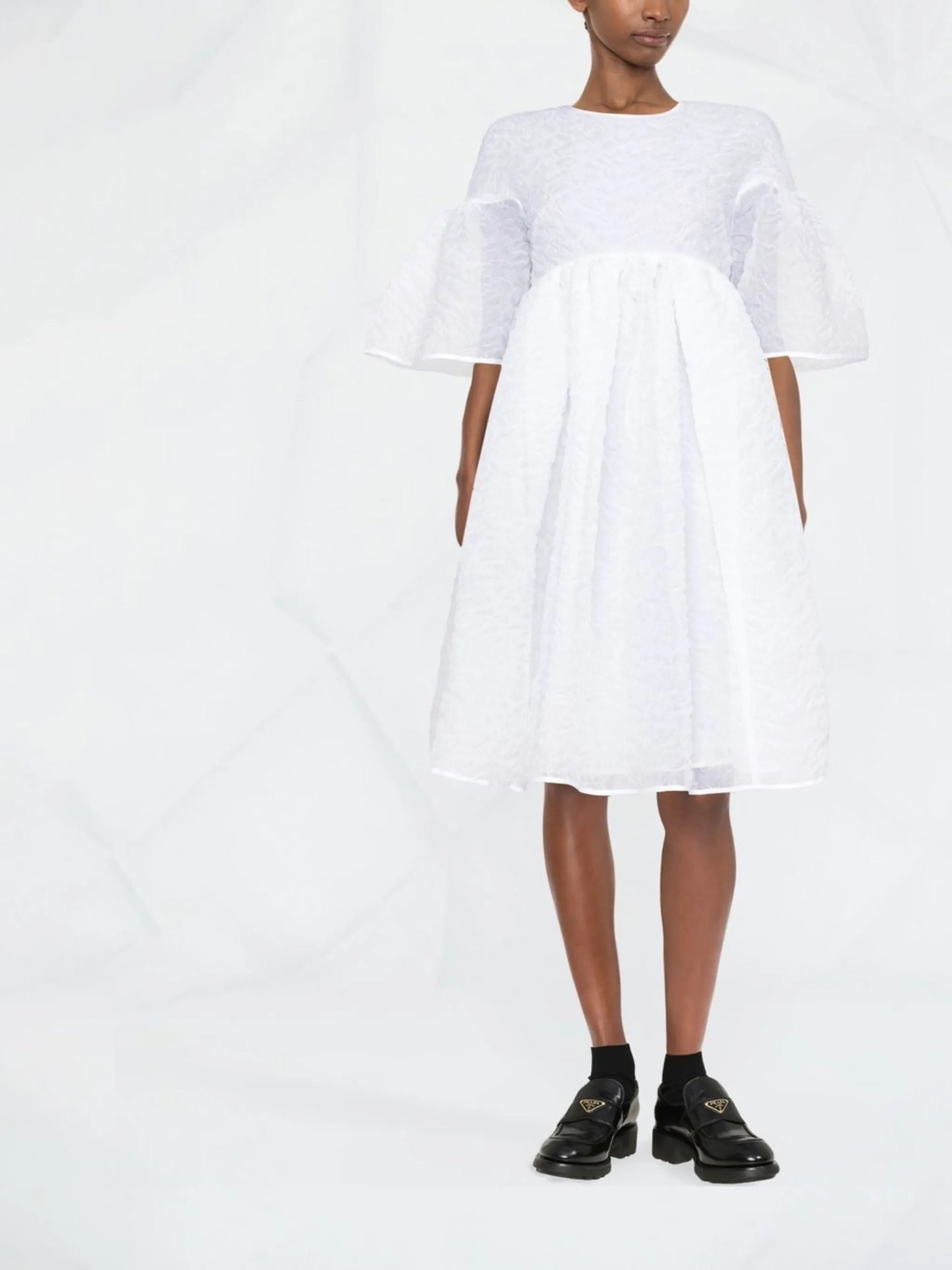 Florette textured mini dress