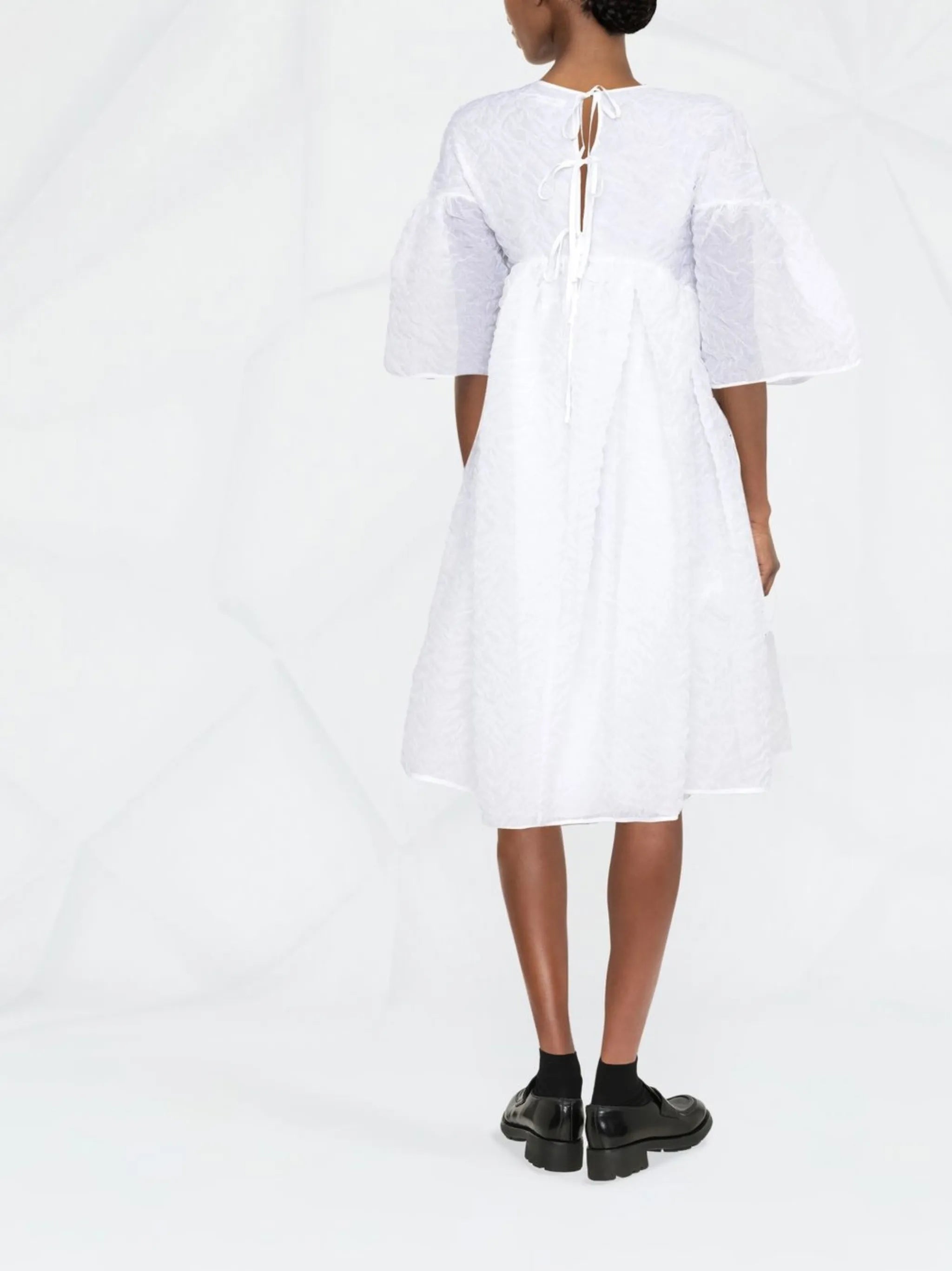 Florette textured mini dress