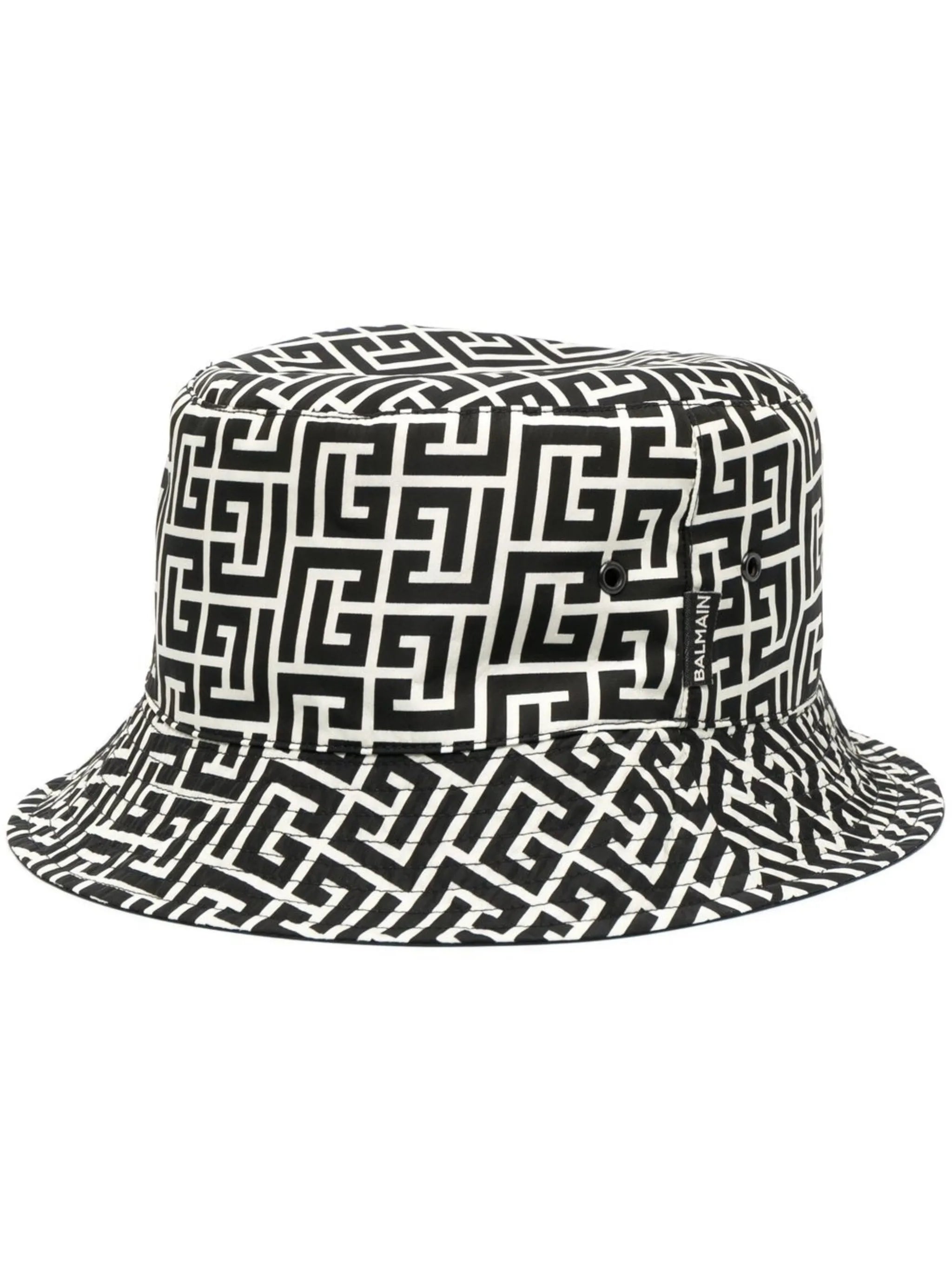 monogram-print bucket hat