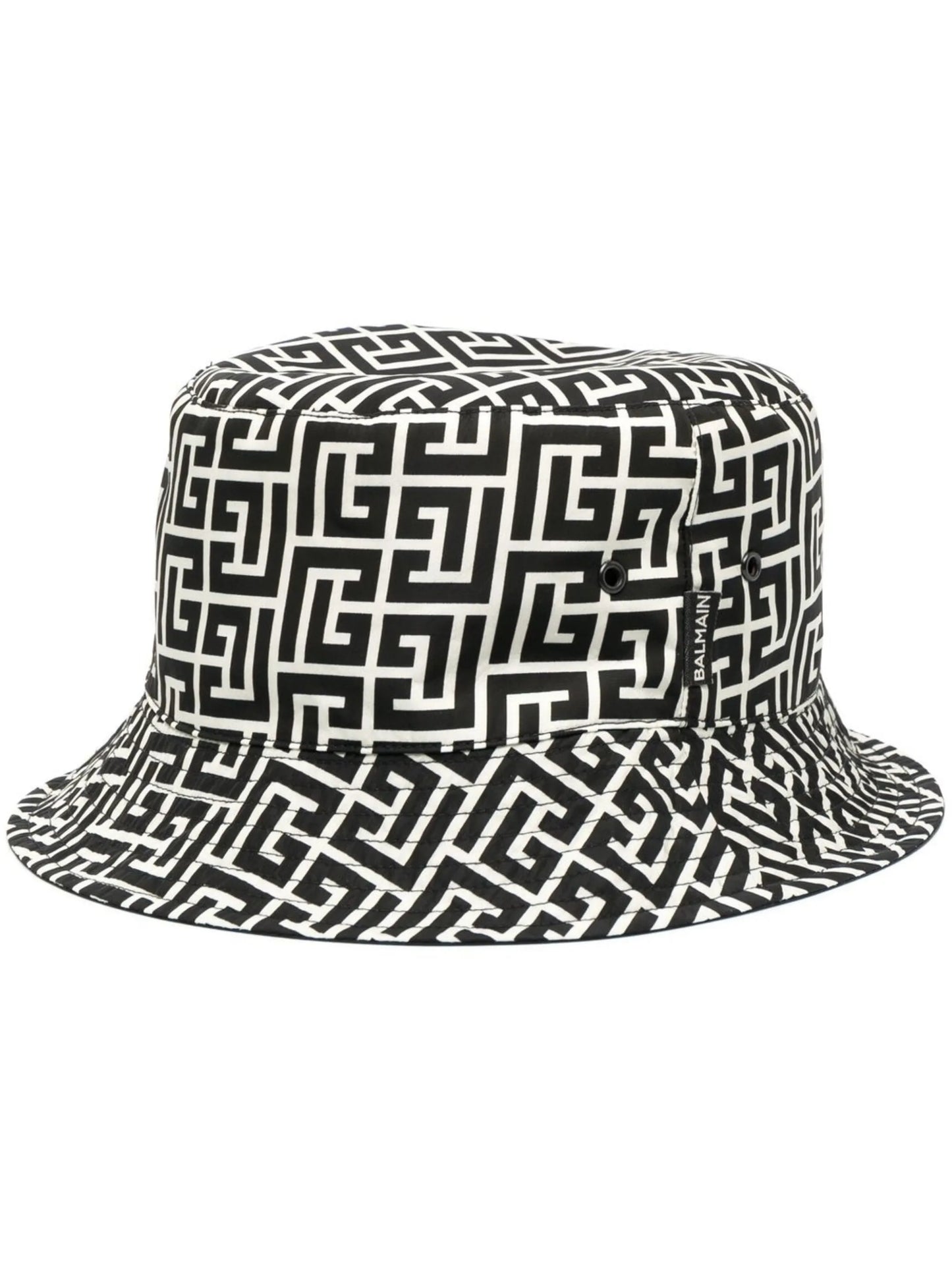 monogram-print bucket hat