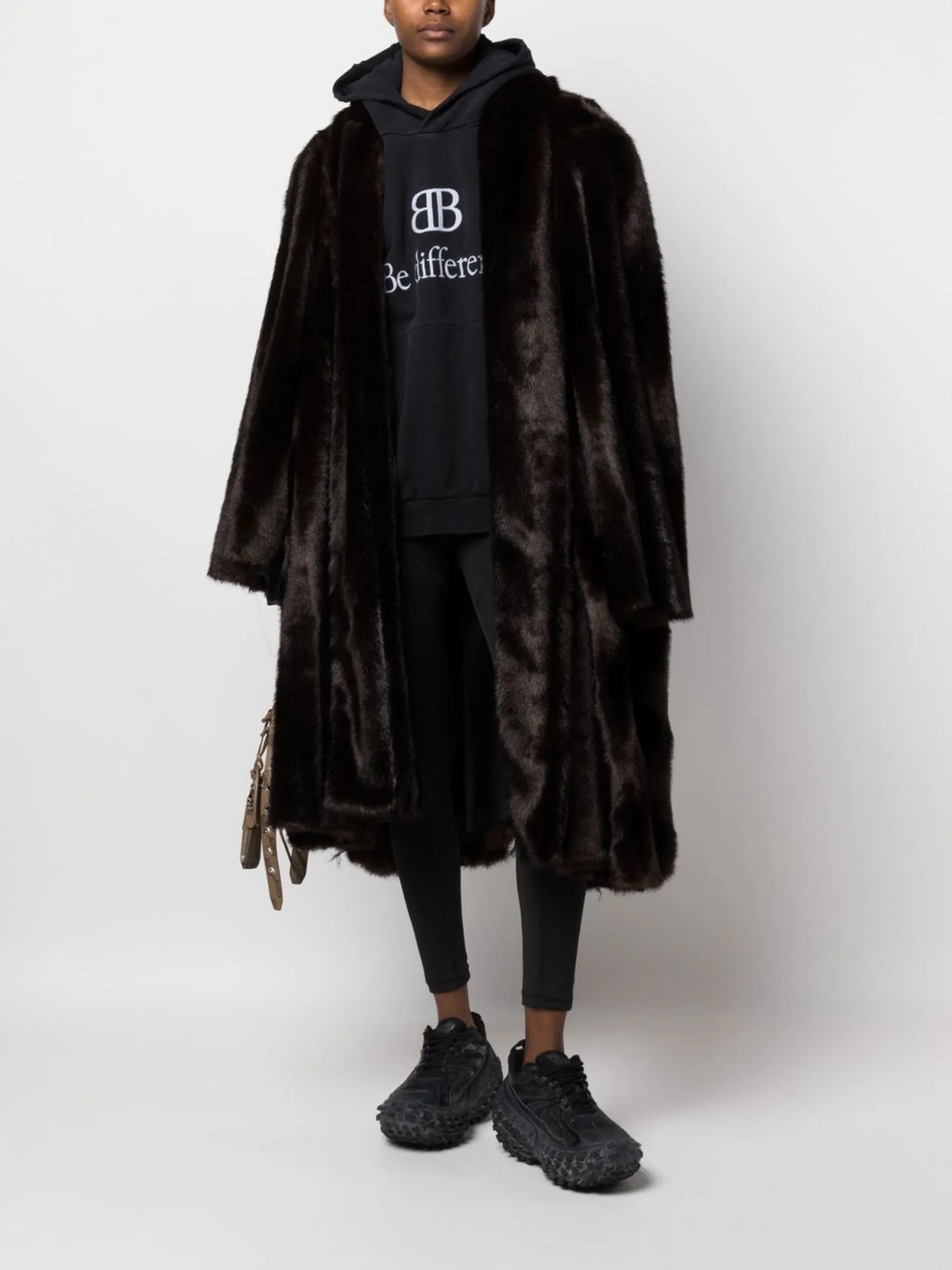 oversized faux fur coat