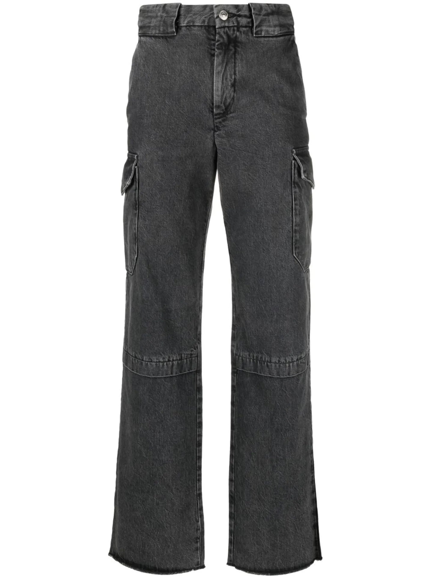 wide-leg cargo jeans