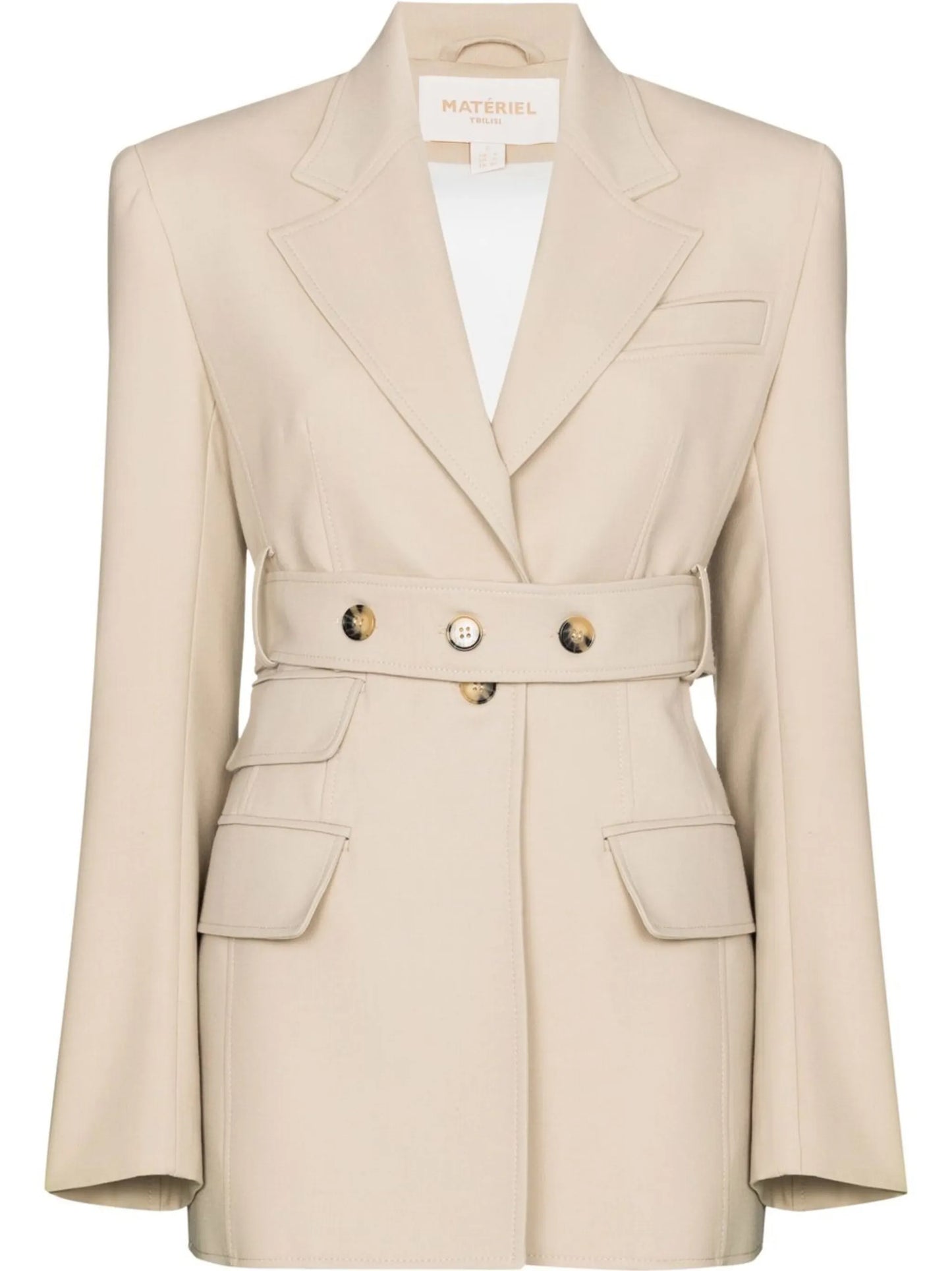 tailored belted blazer