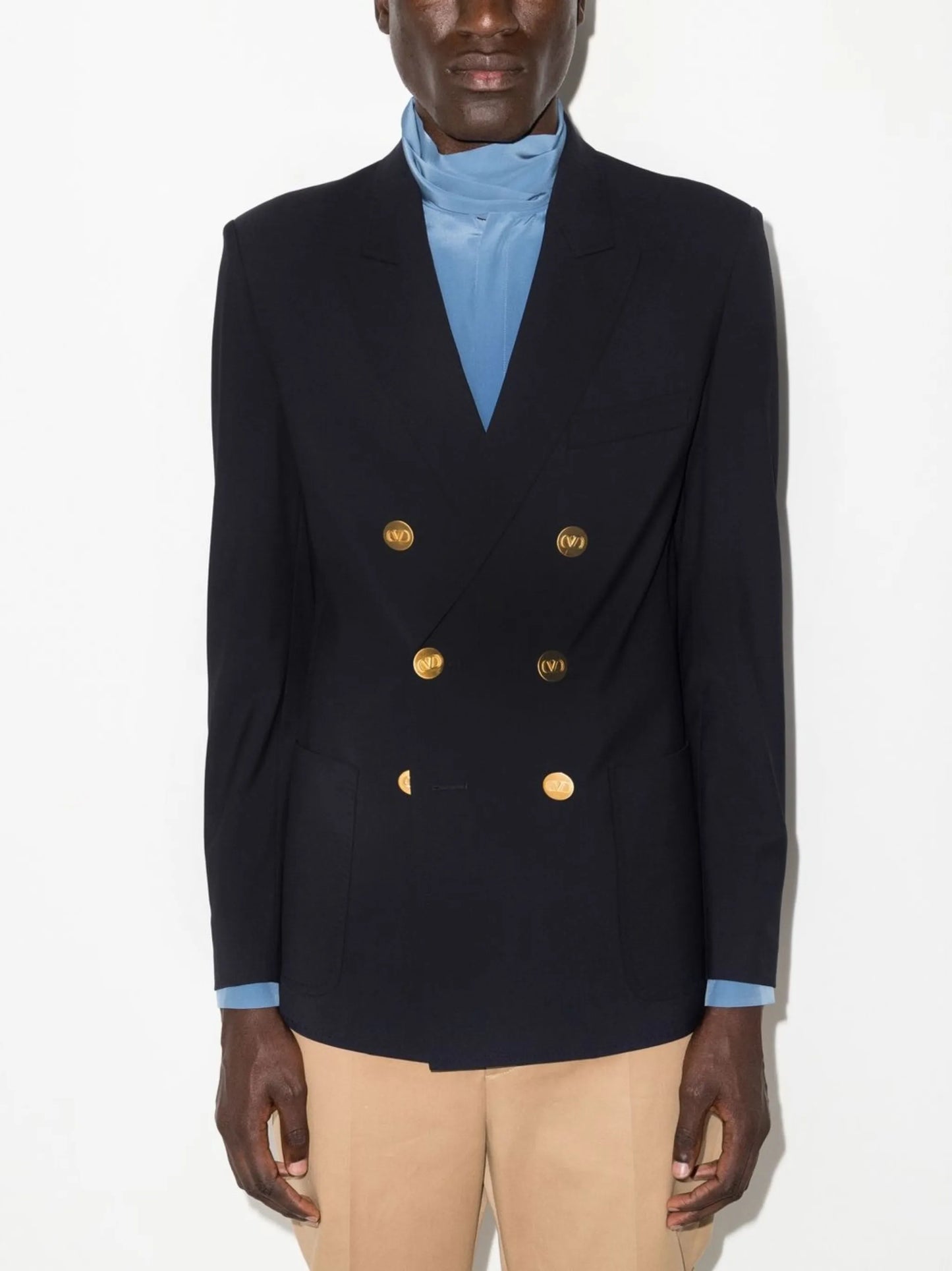 double-breasted blazer