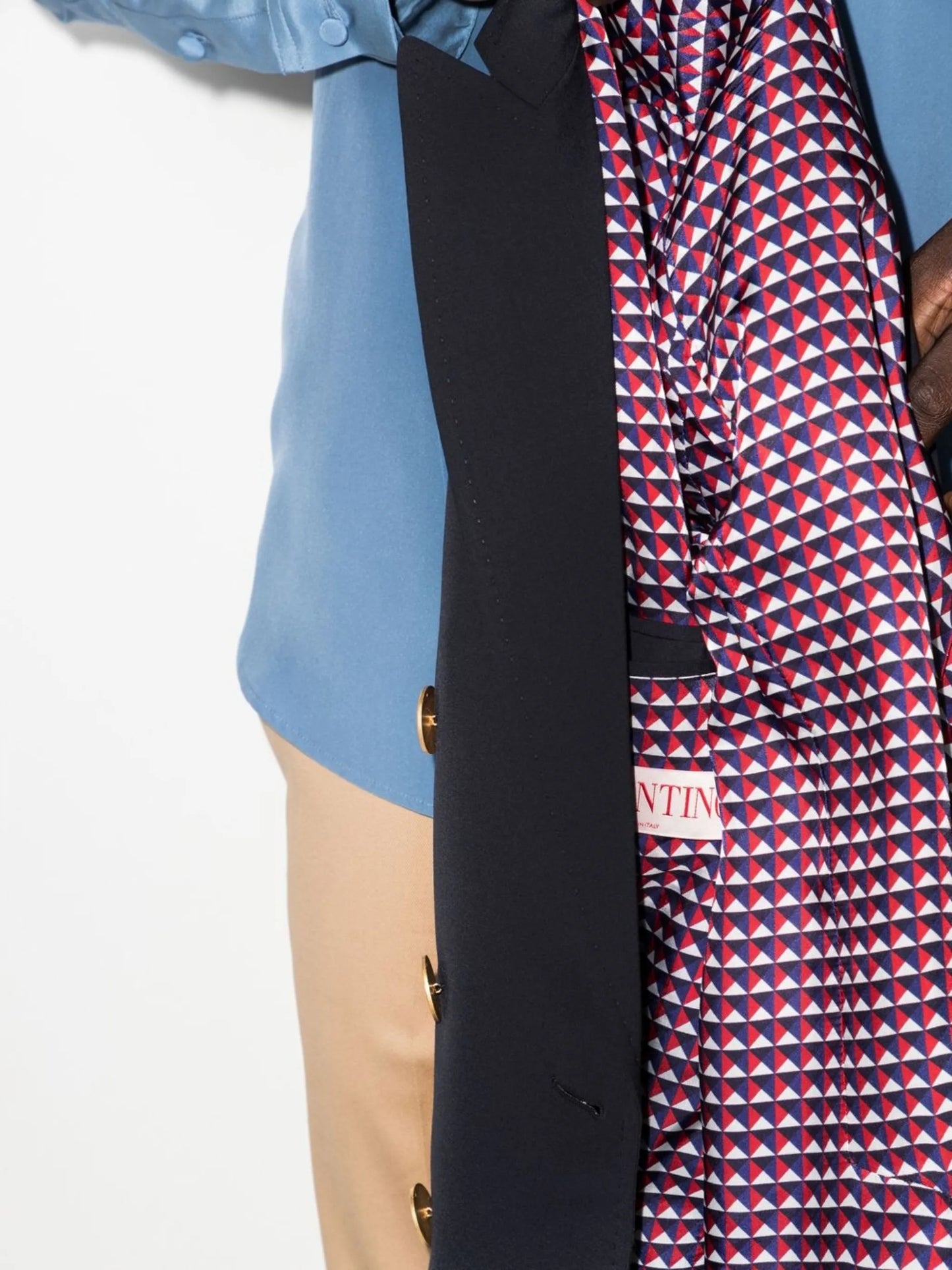double-breasted blazer