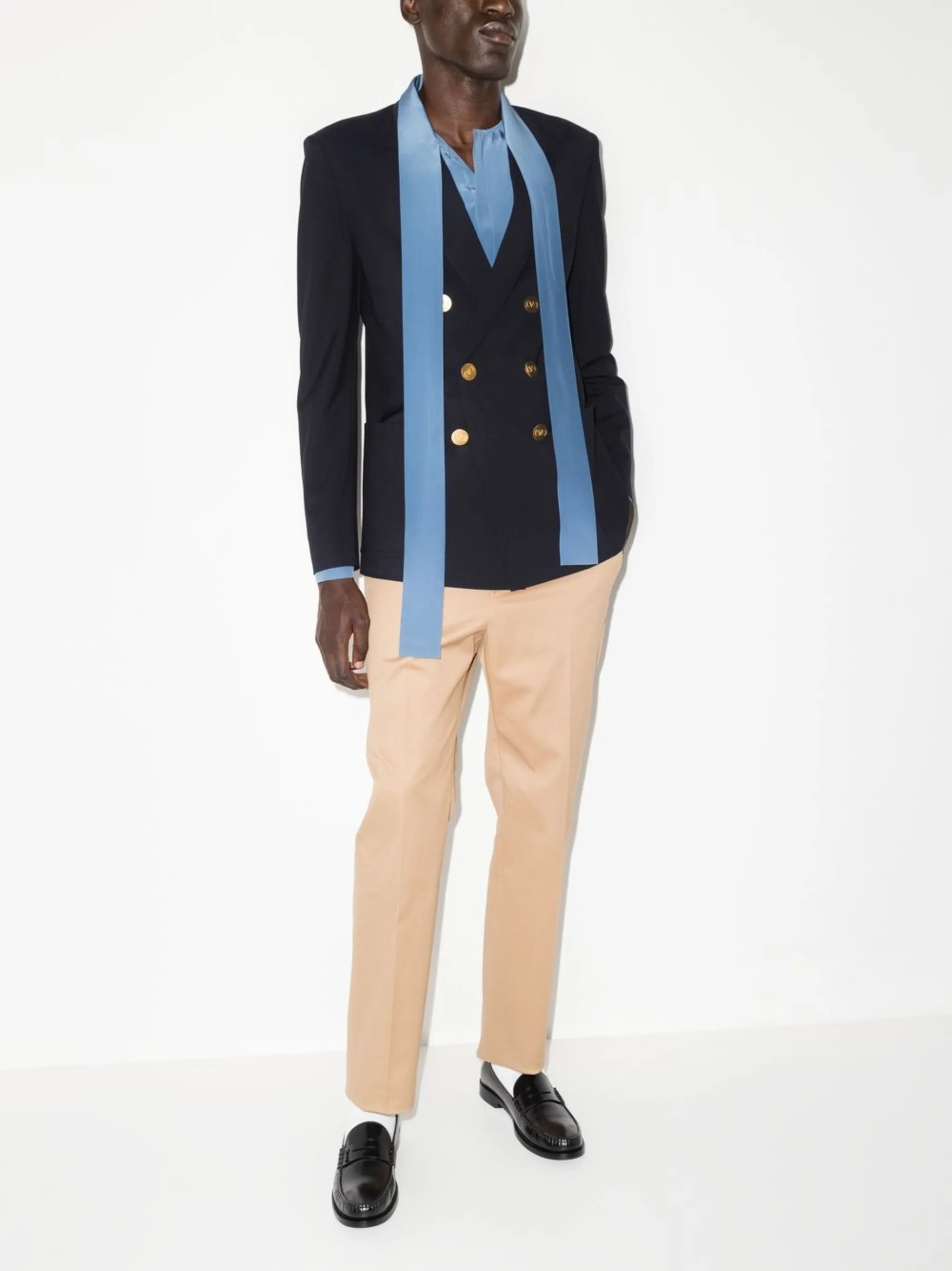 double-breasted blazer