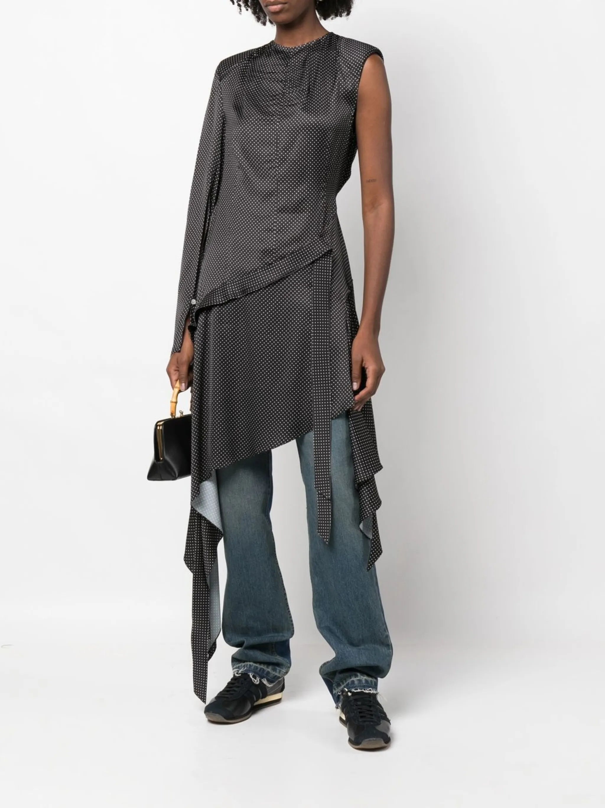 Lasso asymmetric dress
